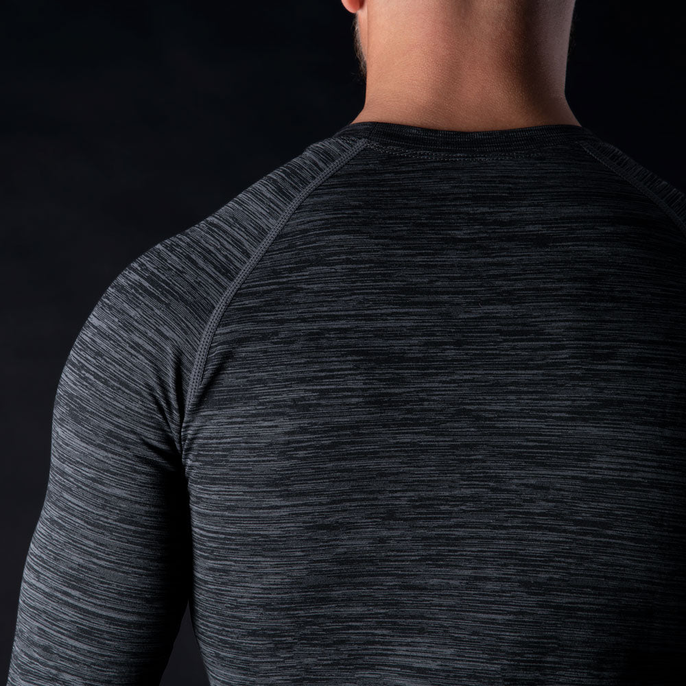 Oxford Advanced Base Layer MS Top Charcoal Marl 2XL3XL