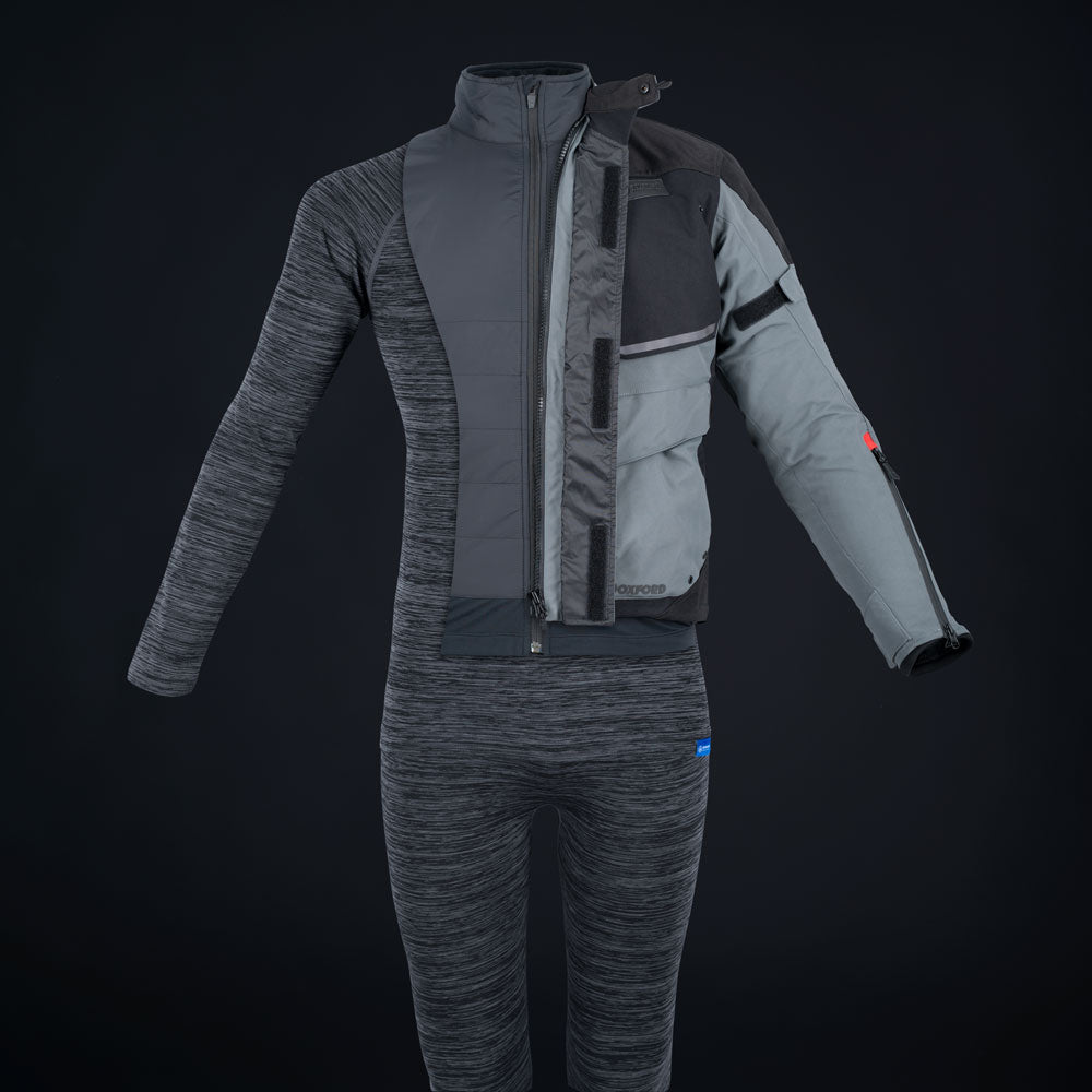 Oxford Advanced Base Layer MS Top Charcoal Marl SM