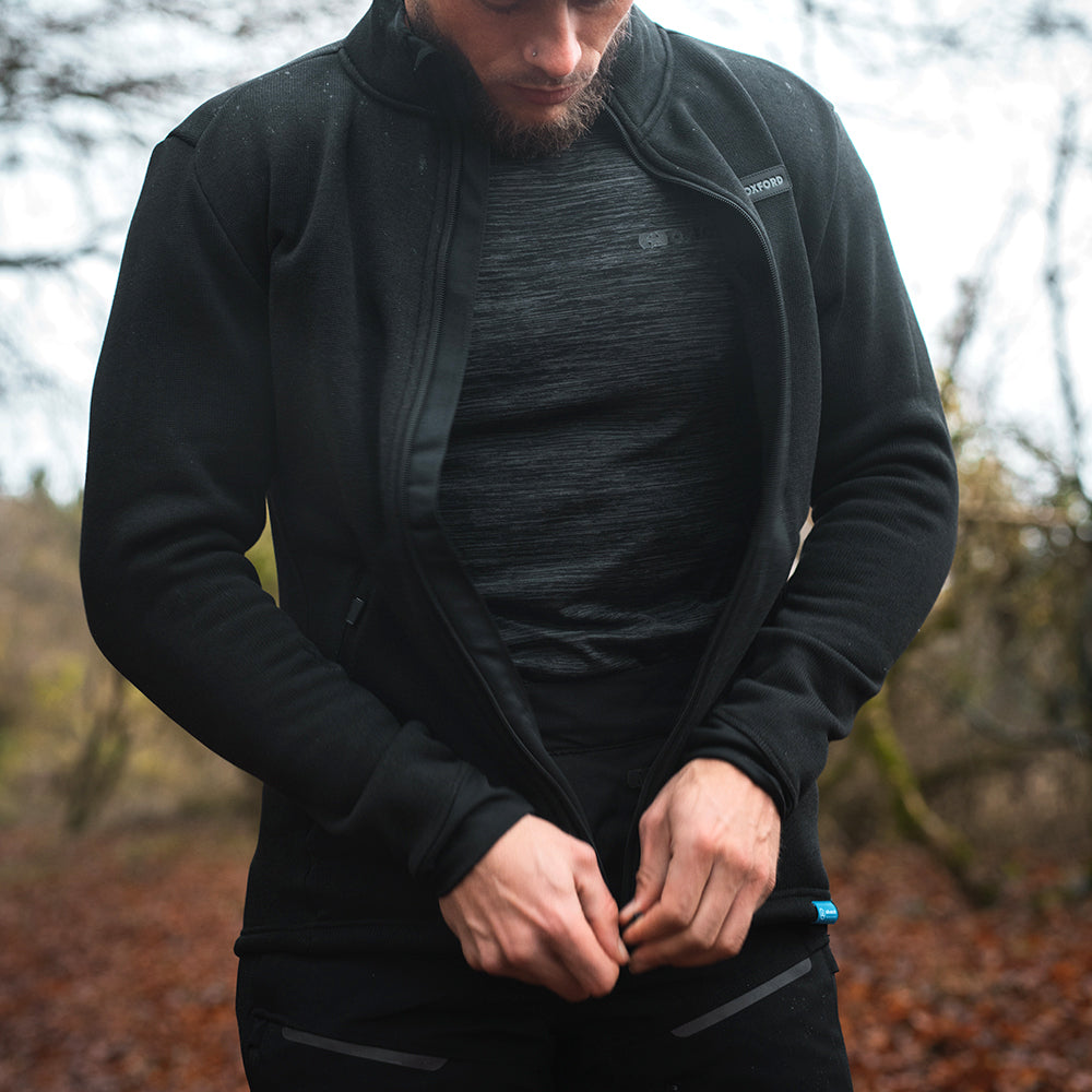 Oxford Advanced Base Layer MS Top Charcoal Marl LXL