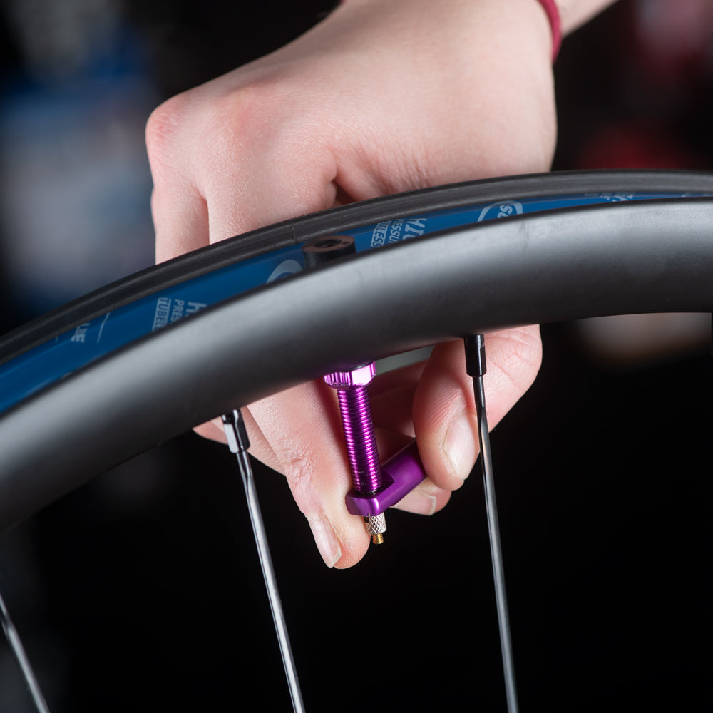 Oxford Tubeless Alloy Valve 60mm Orange
