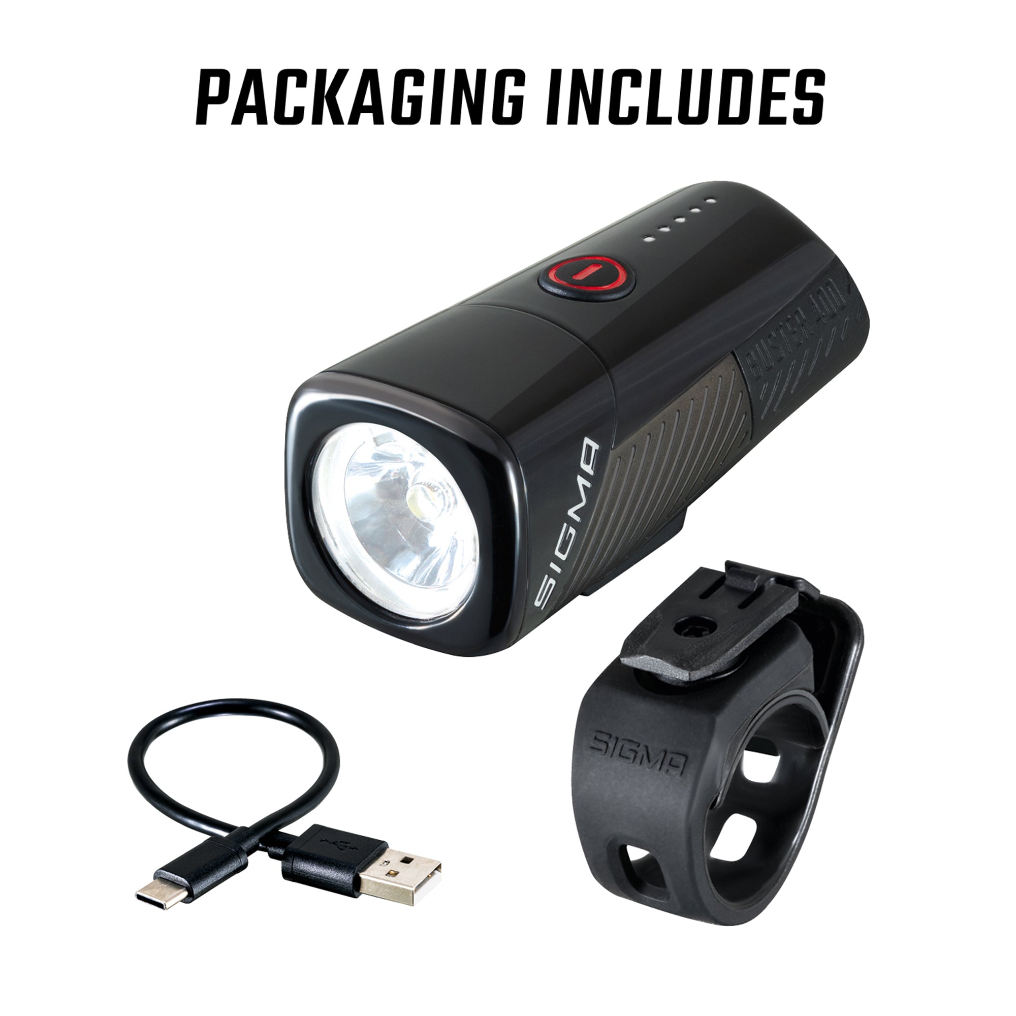 Sigma Buster 400 Headlight w/hbar mount