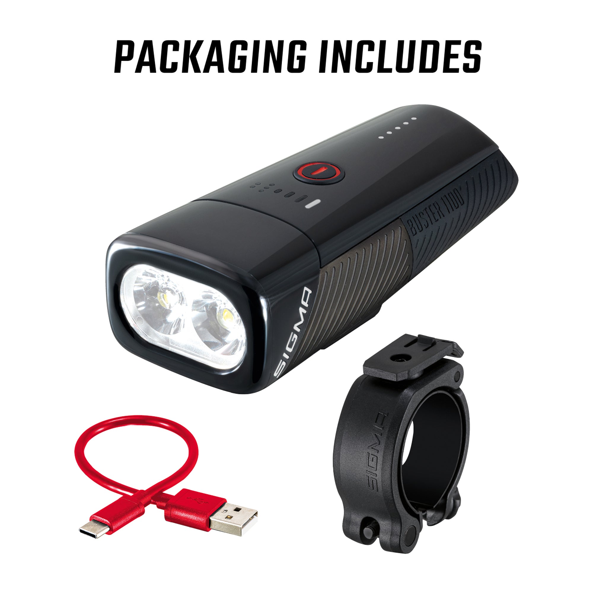 Sigma Buster 1100 Headlight w/hbar mount