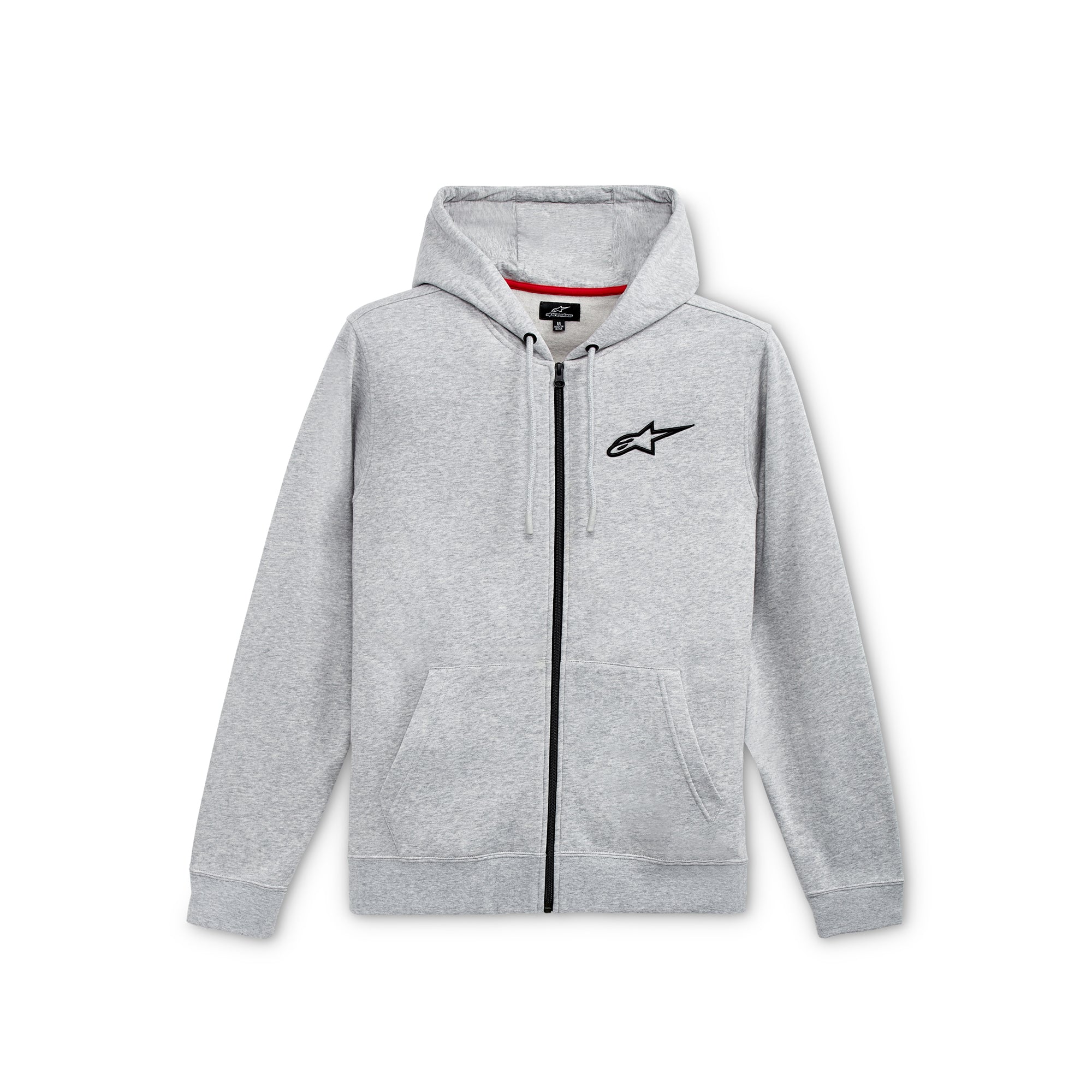 Ageless Chest Hoodie Grey Heather Black 2XL