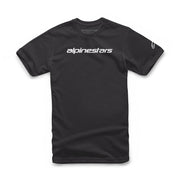 Linear Wordmark Tee Black Grey S