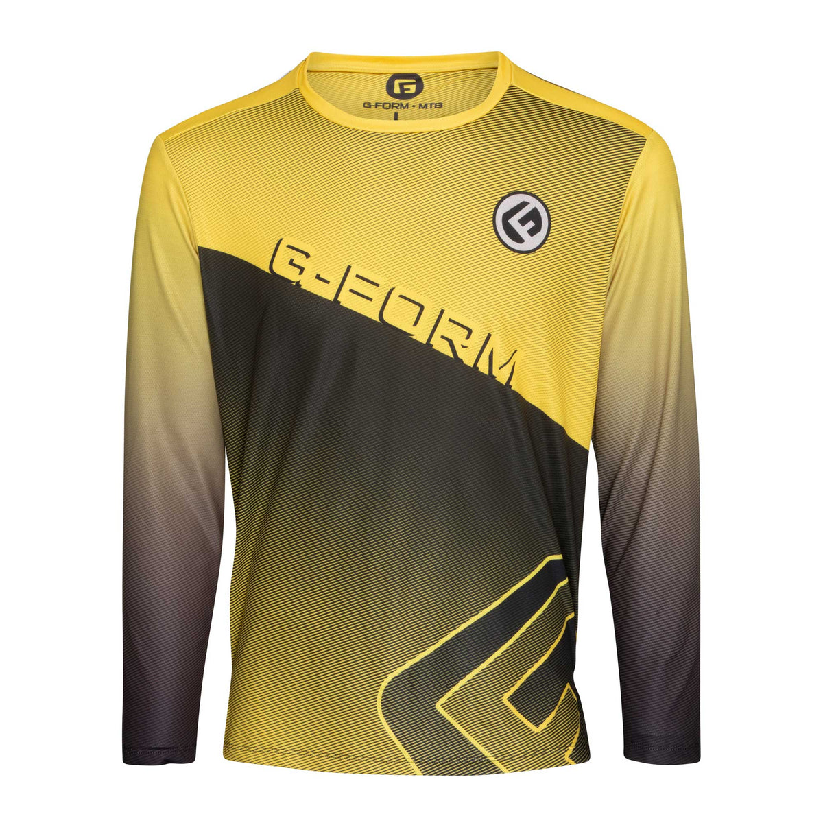 G-Form Mens LS Podium Jersey Yellow/Black S