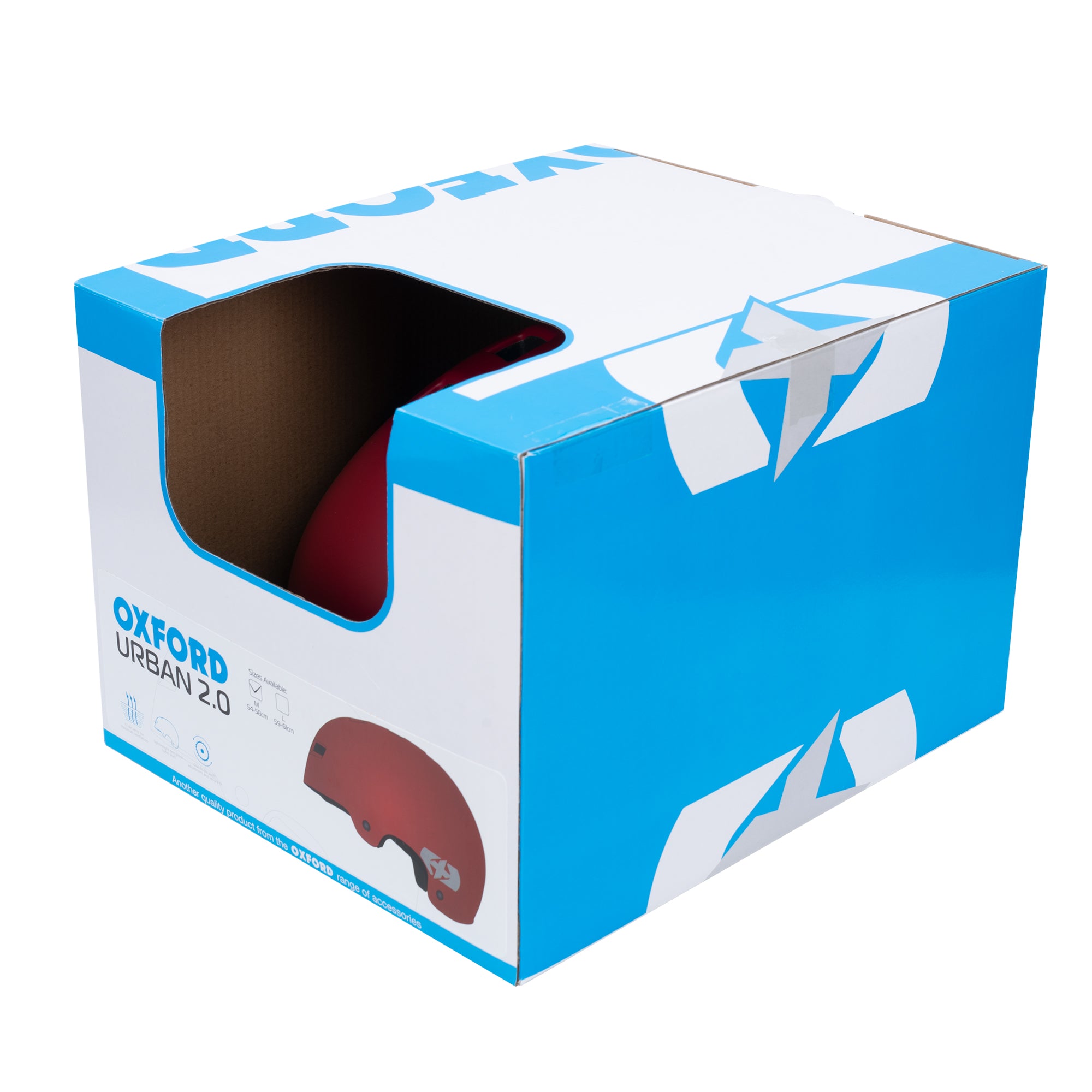 Oxford Urban 2.0 Helmet 59-61cm Matt Red
