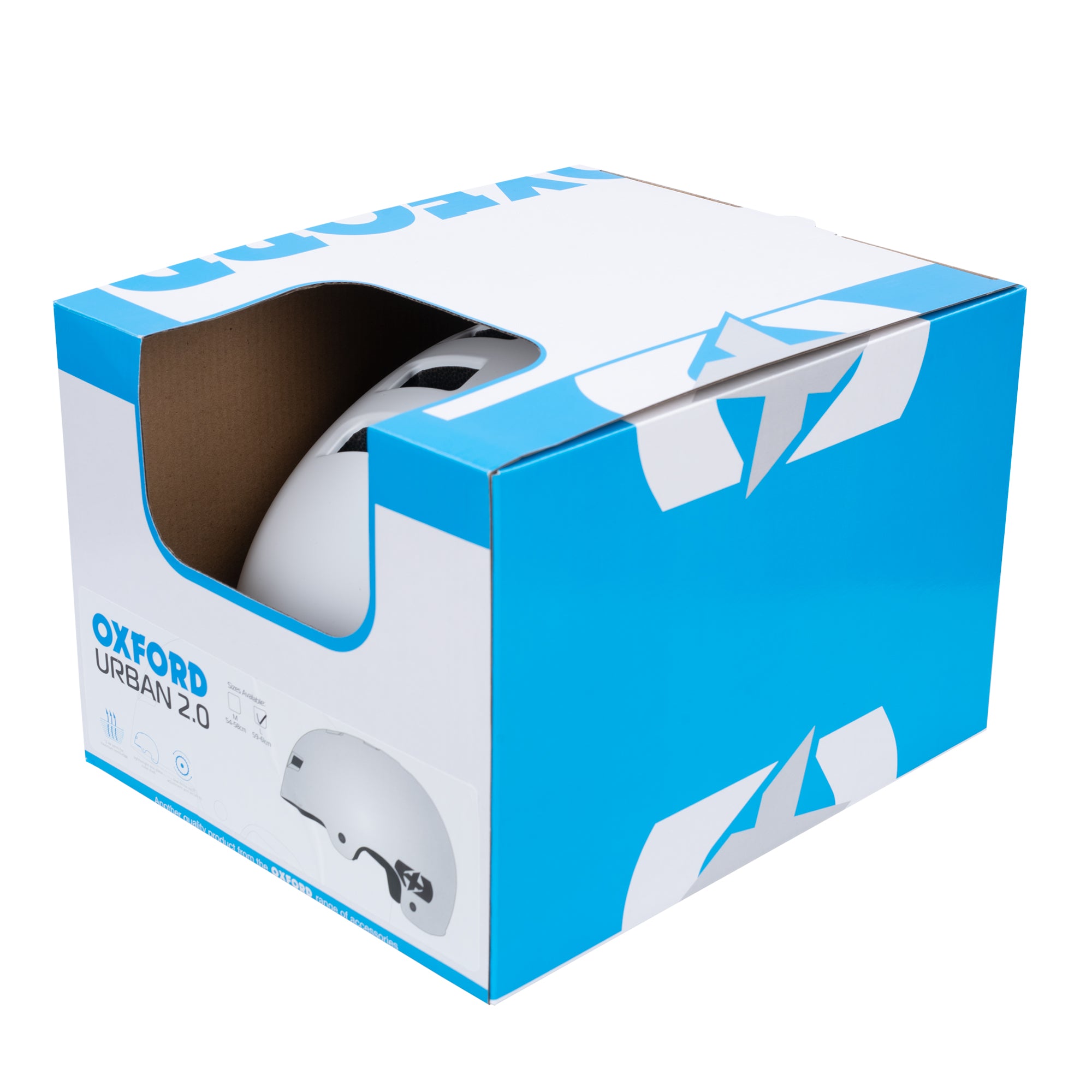 Oxford Urban 2.0 Helmet 59-61cm Matt White