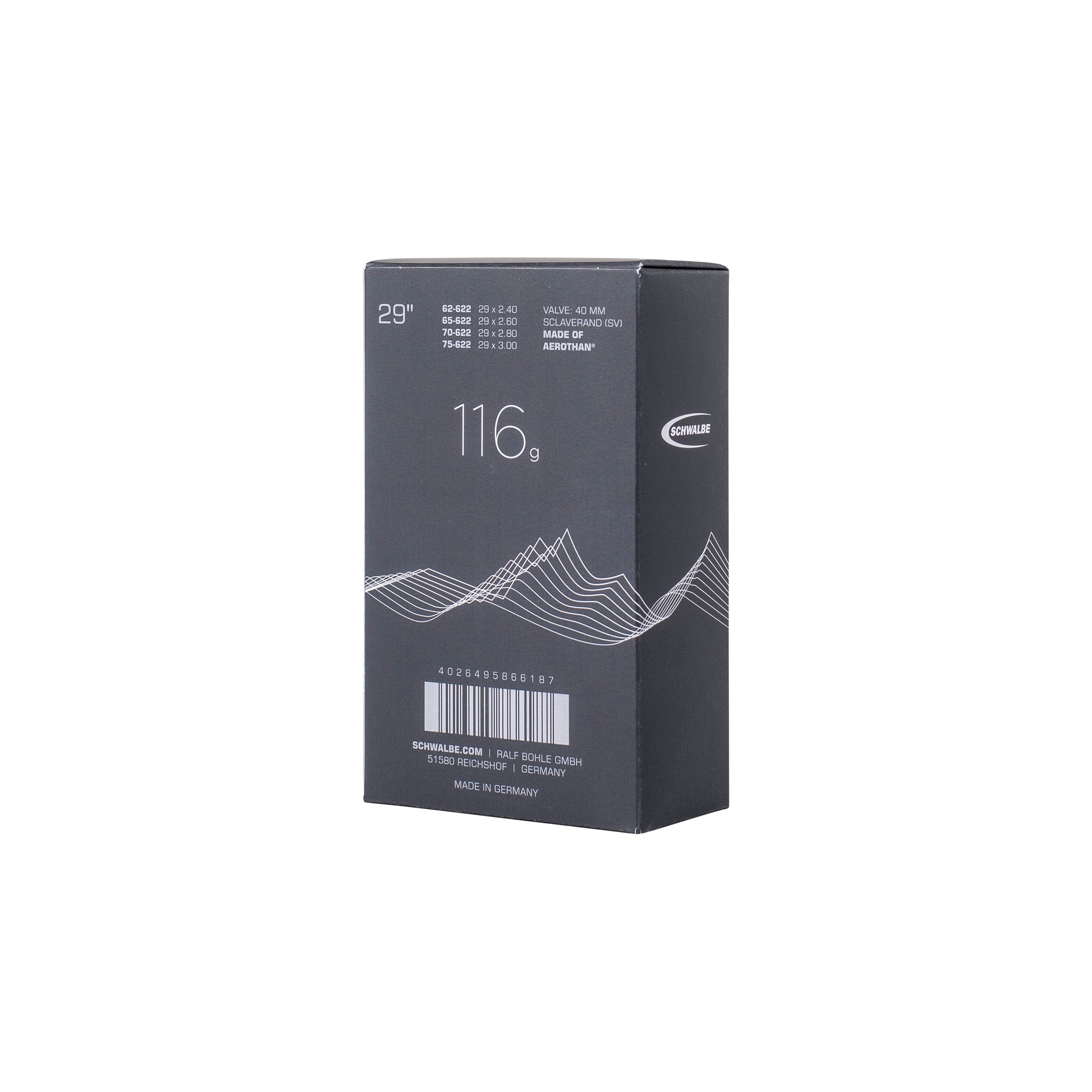 Schwalbe SV21FE Aerothan Inner Tube 29 x 2.40-3.00
