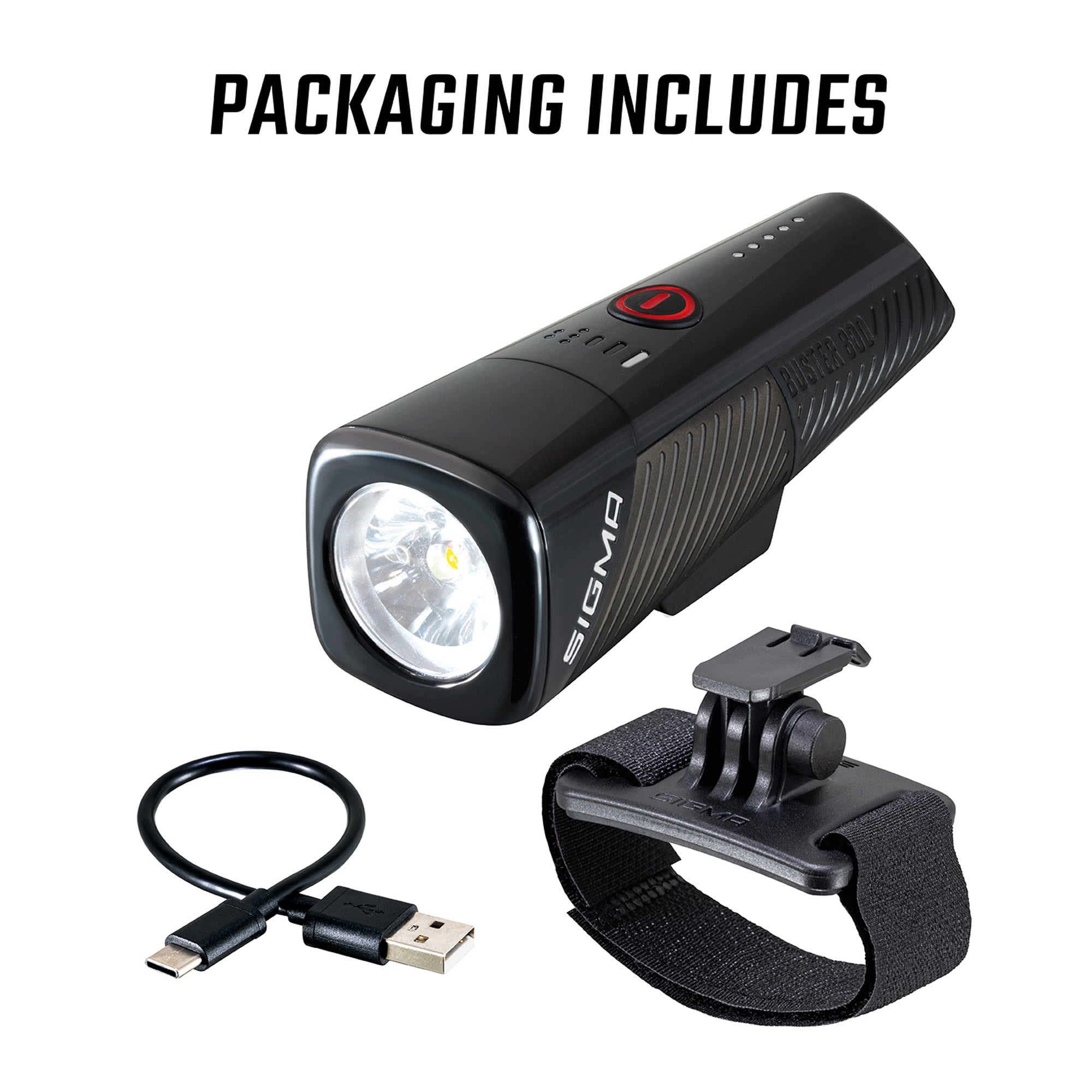 Sigma Buster 800 Headlight w/helmet mount