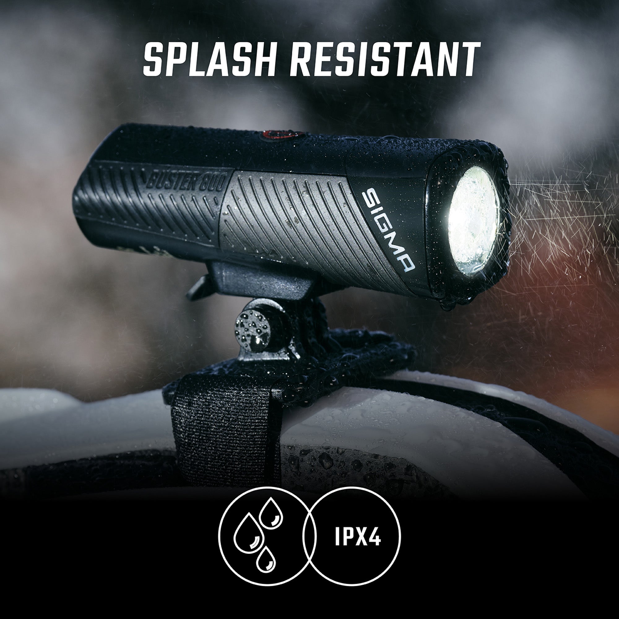 Sigma Buster 800 Headlight w/helmet mount