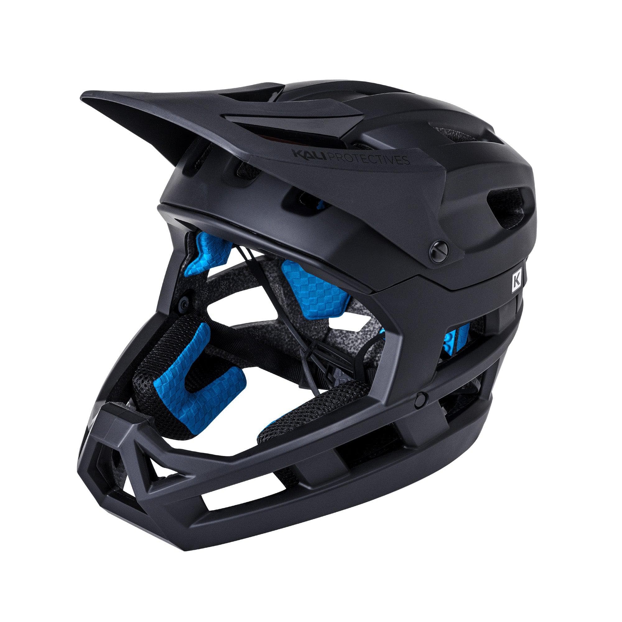Kali DH Invader Sld Mat Black/Gls Black