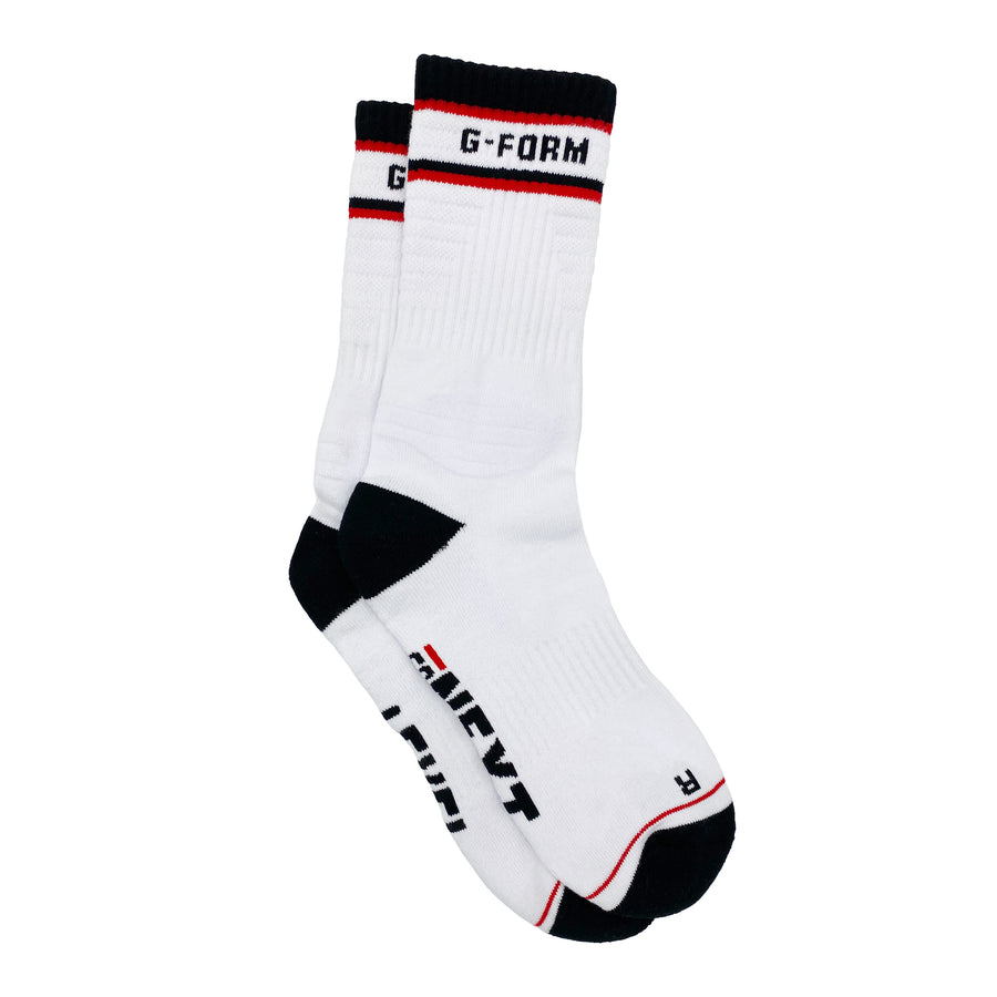 G-Form Mid-Calf Sock White/Black/Red L/XL