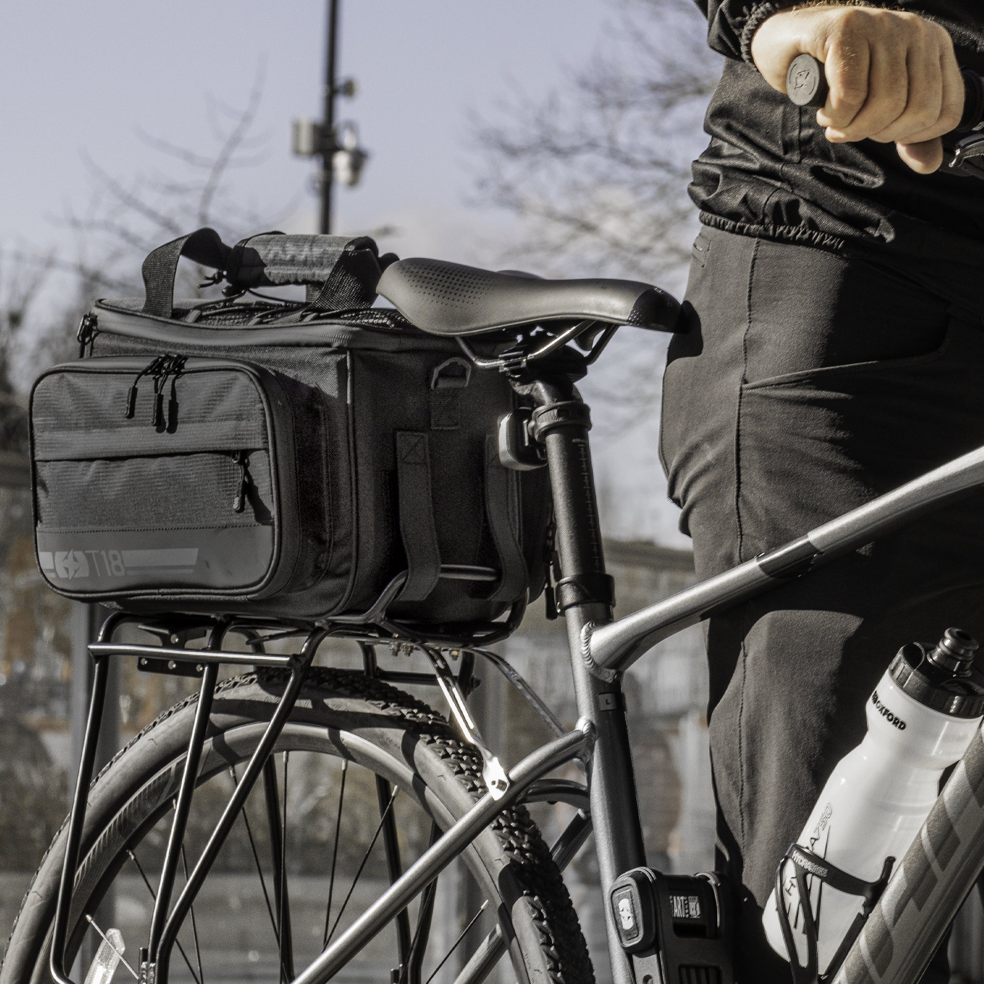 Oxford T18 Rack Top Bag With Panniers 18L