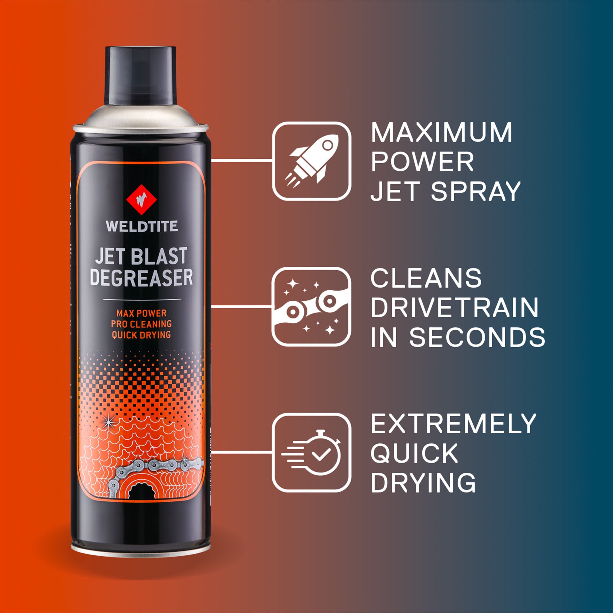 Weldtite Jet Blast Degreaser (500ml)