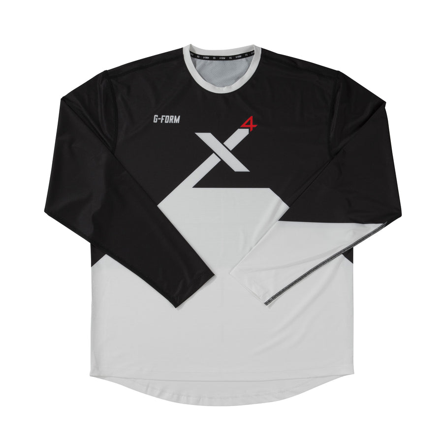 G-Form Pro-X4 L/S Bike Jersey Black/White L