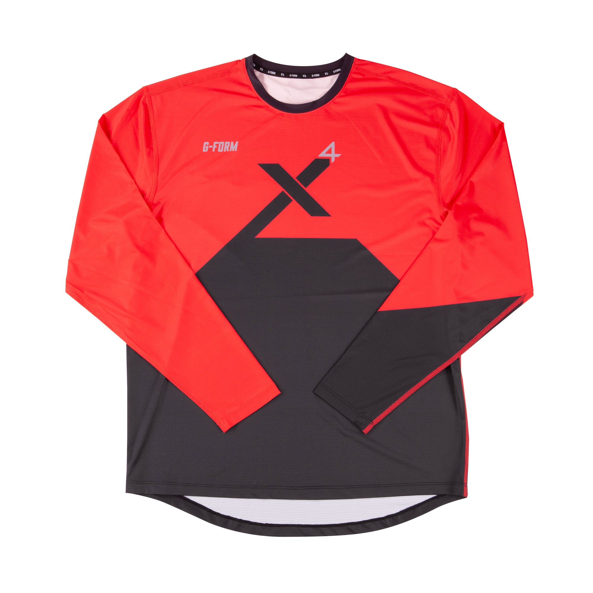 G-Form Pro-X4 L/S Bike Jersey Red/Black XL