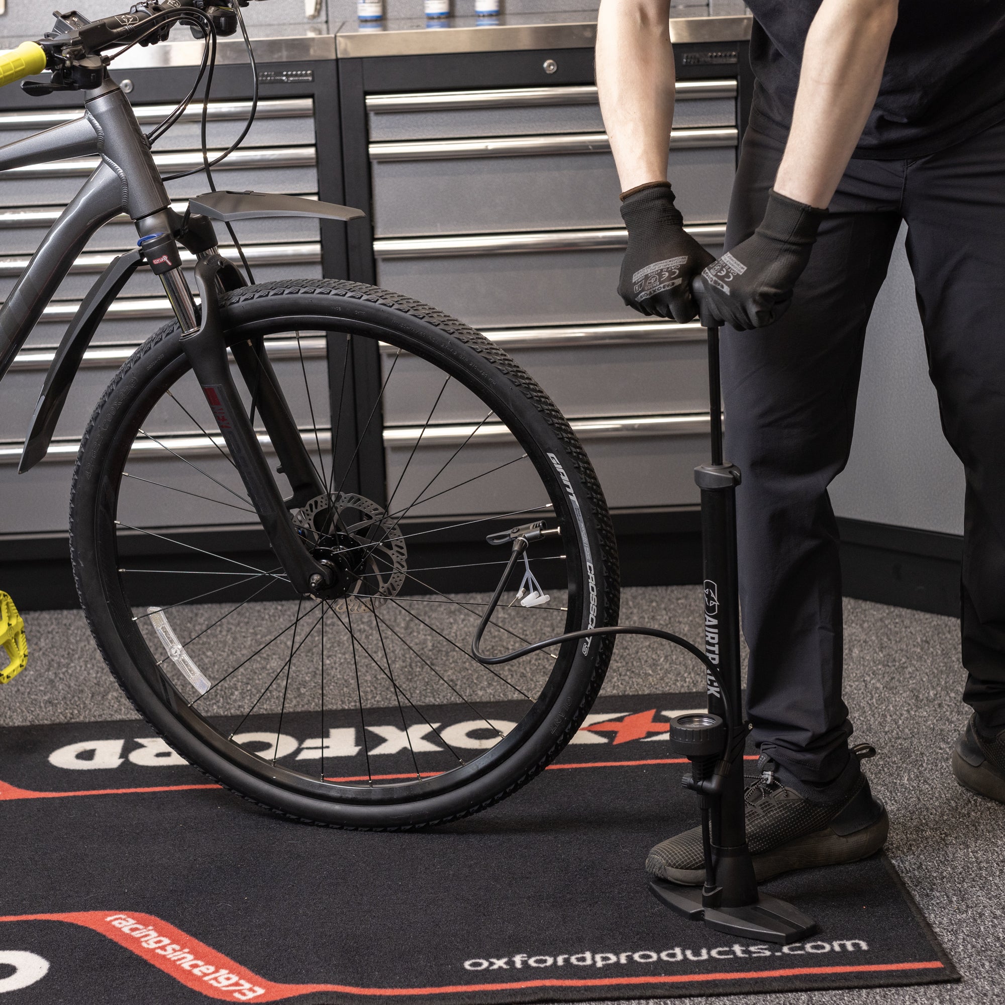 Oxford Airtrack Lite Floor Pump + Gauge