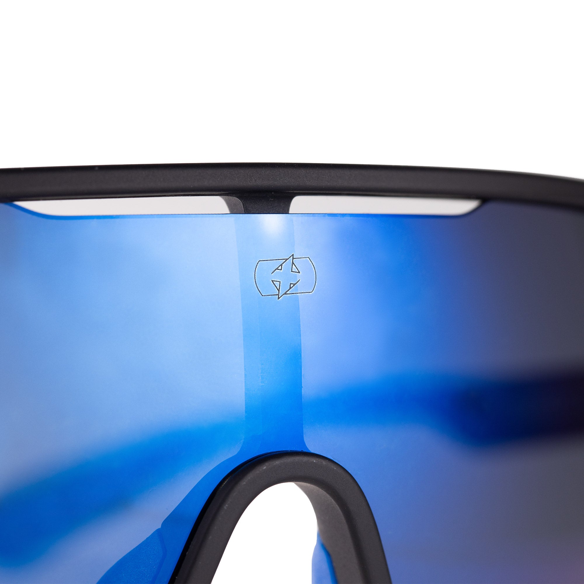 Oxford Sentiero Black Frame Blue Lens Sunglasses