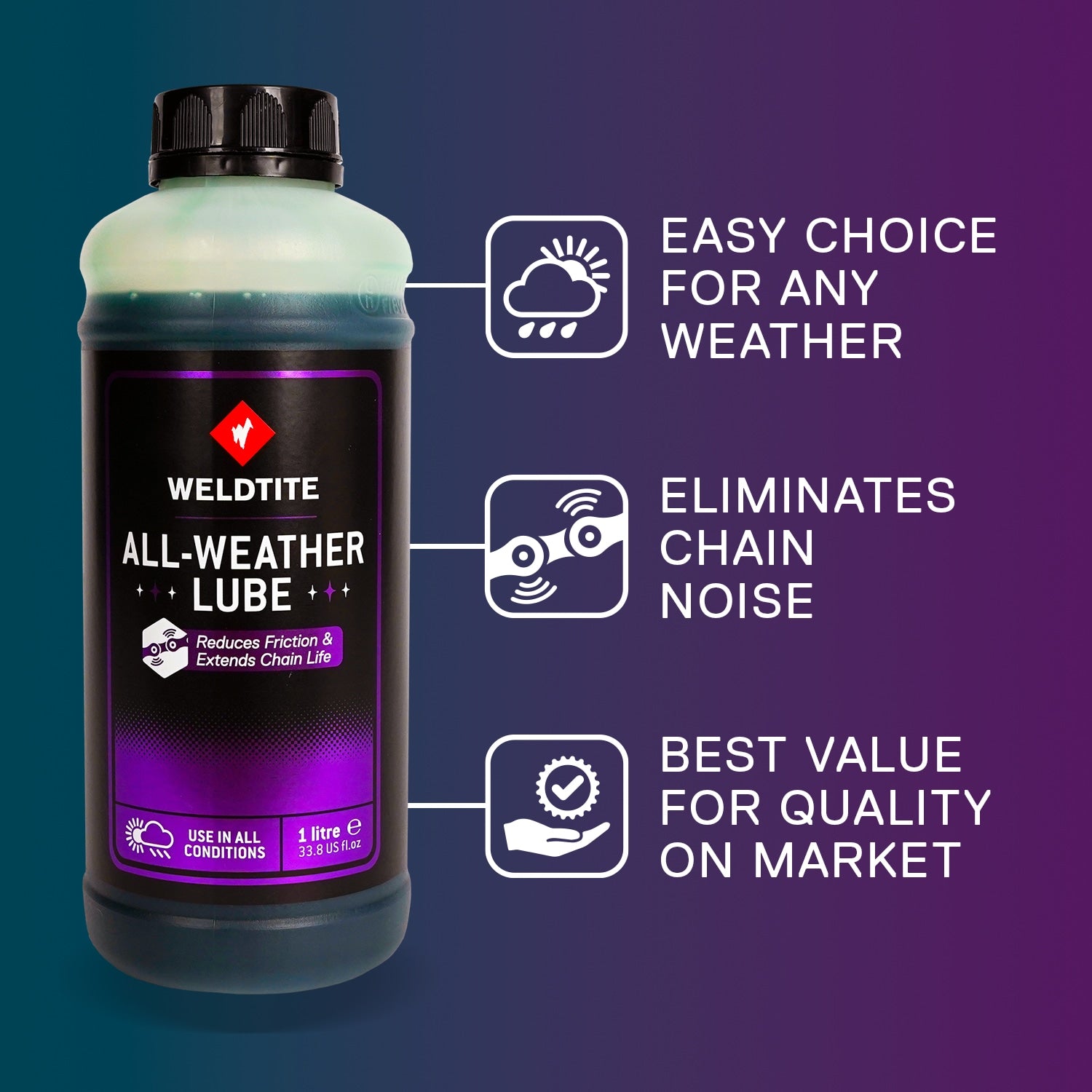 Weldtite All-Weather Lubricant 1ltr