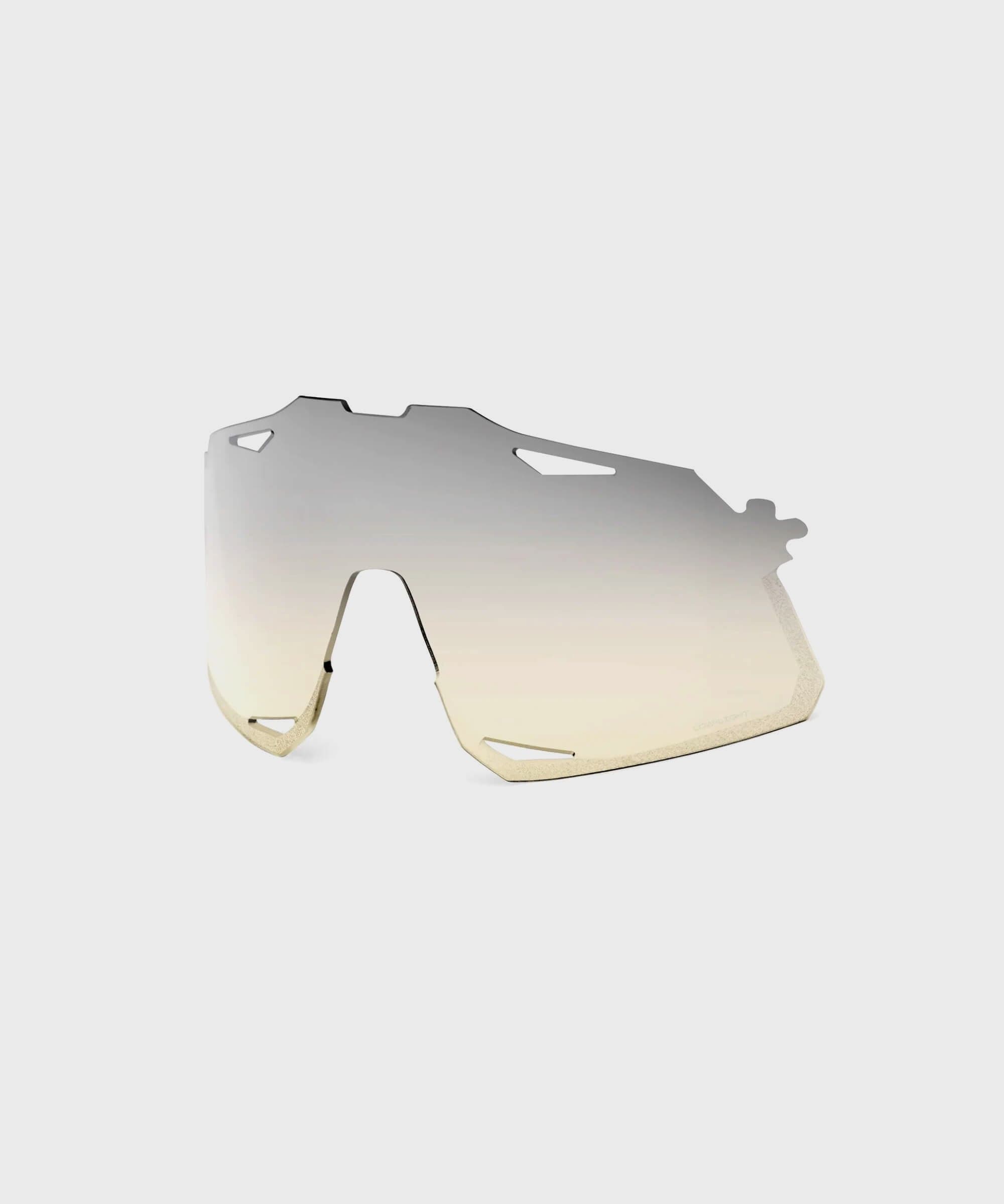 100% Hypercraft Replacement Polycarbonate Lens - Low-light Yellow Silver Mirror