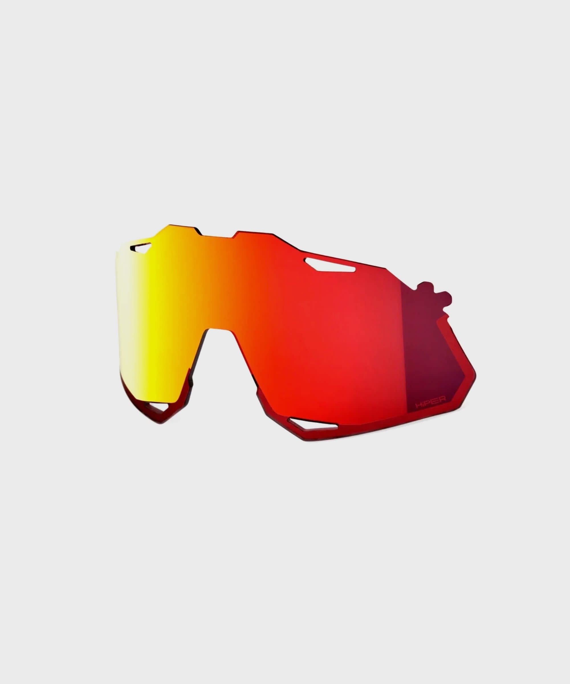 100% Hypercraft XS Replacement Polycarbonate Lens - HiPER Red Multilayer Mirror