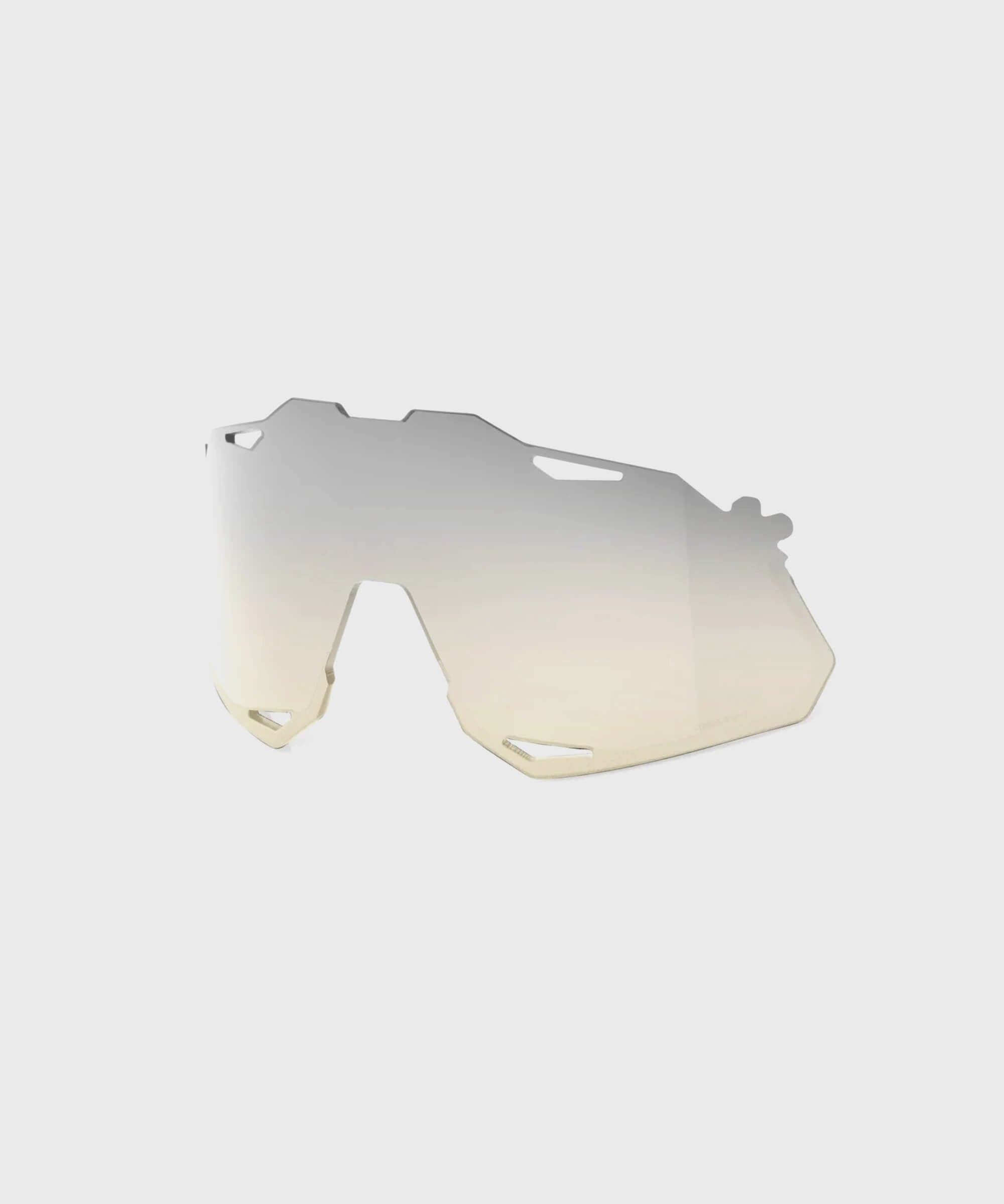 100% Hypercraft XS Replacement Polycarbonate Lens- Lowlight Yellow Silver Mirror