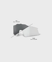 100% Speedcraft XS Replacement Lens - Photochromic Clear / Smoke