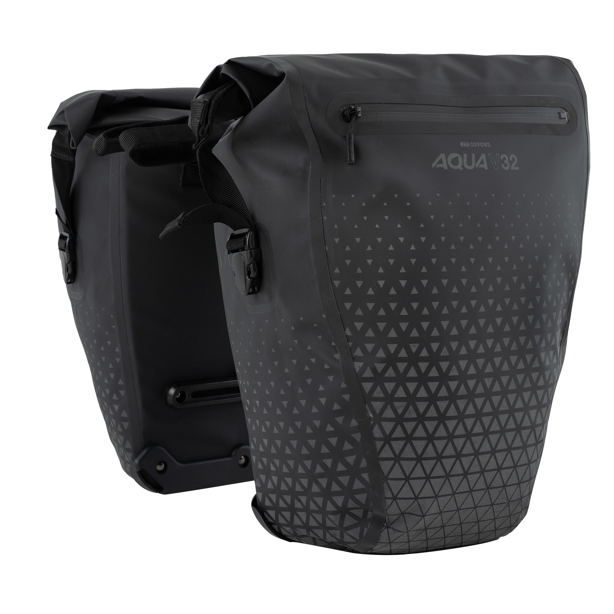 Oxford Aqua V 32 Double Pannier Bag Black