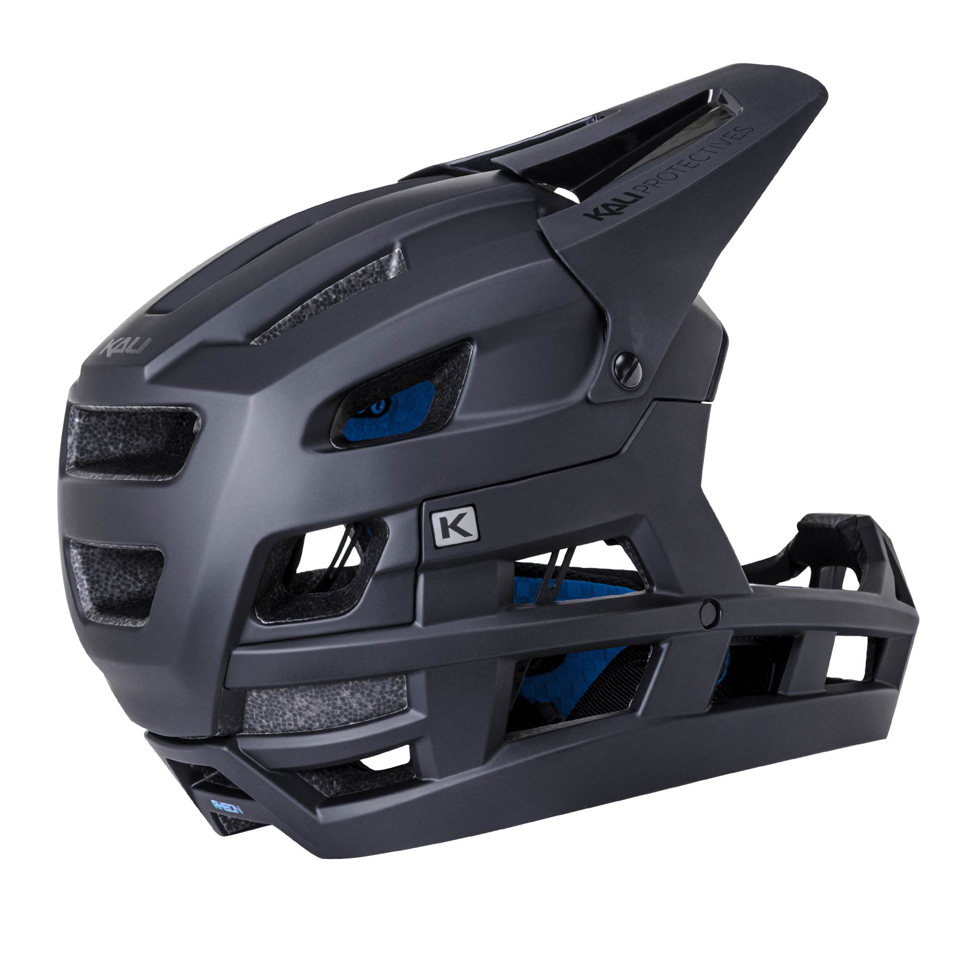 Kali DH Invader Sld Mat Black/Gls Black L-XXL
