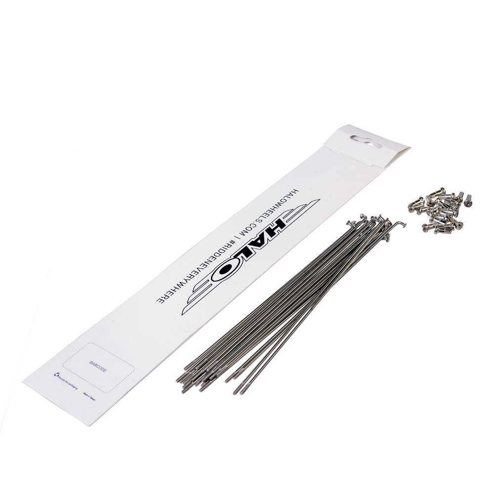 Halo Stainless Spokes 20 Pack Silver 188mm
