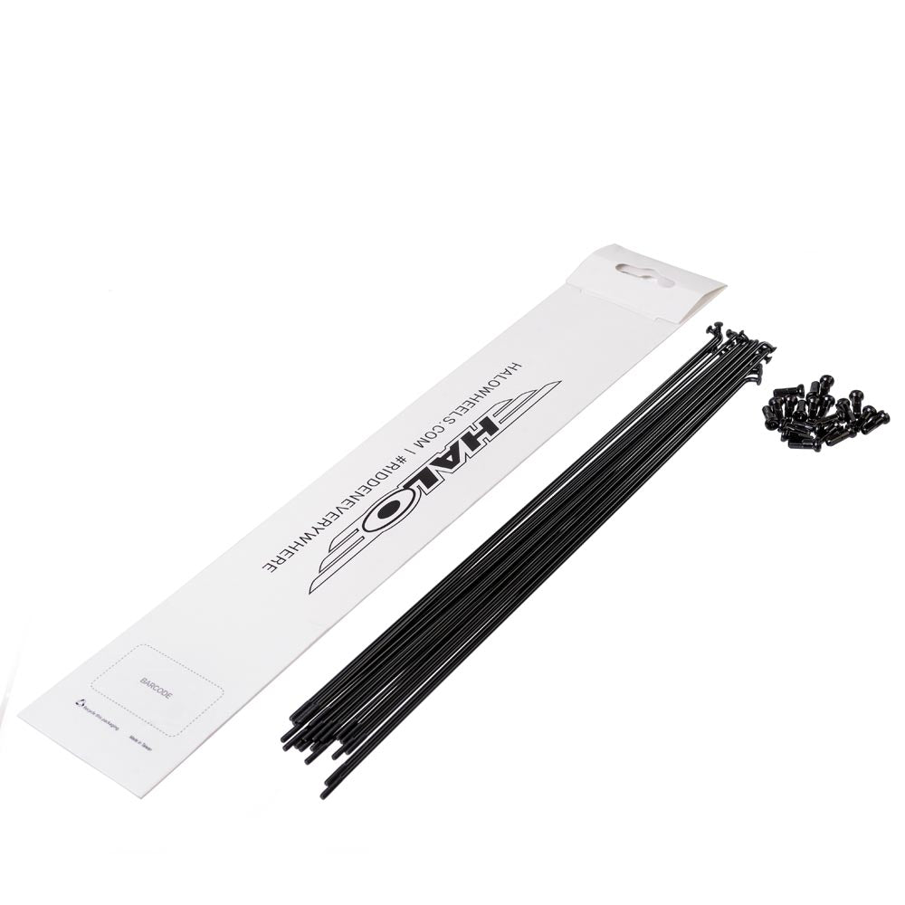 Halo Black Spokes 20 Pack Black 238mm