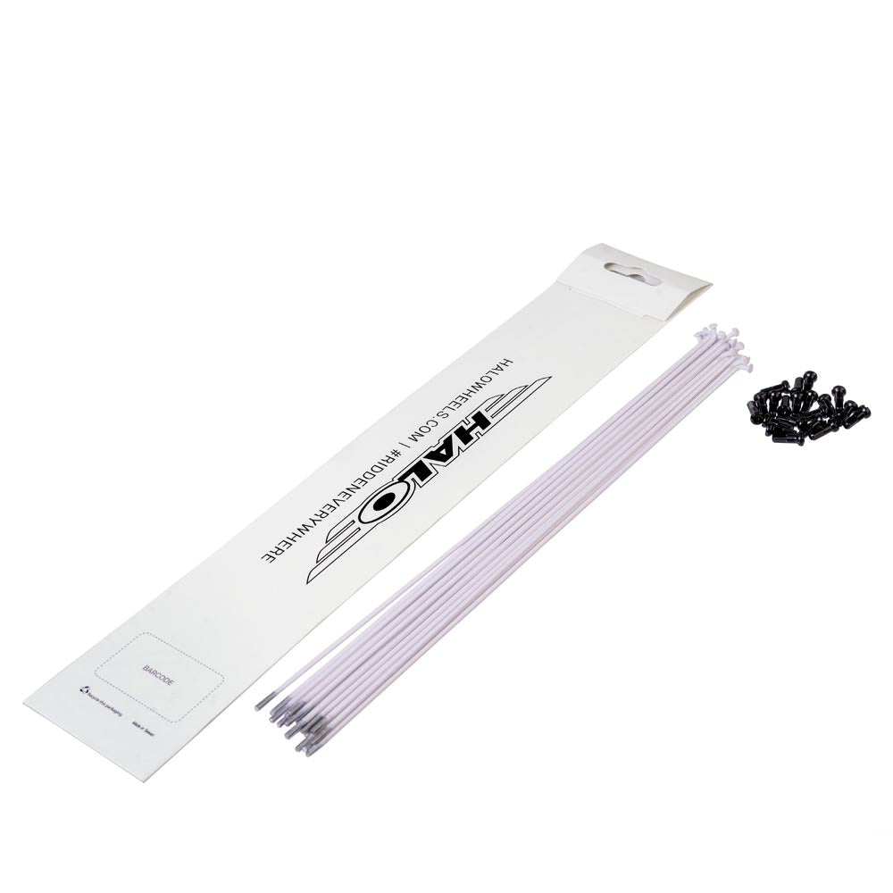 Halo White Spokes 20 Pack White 232mm