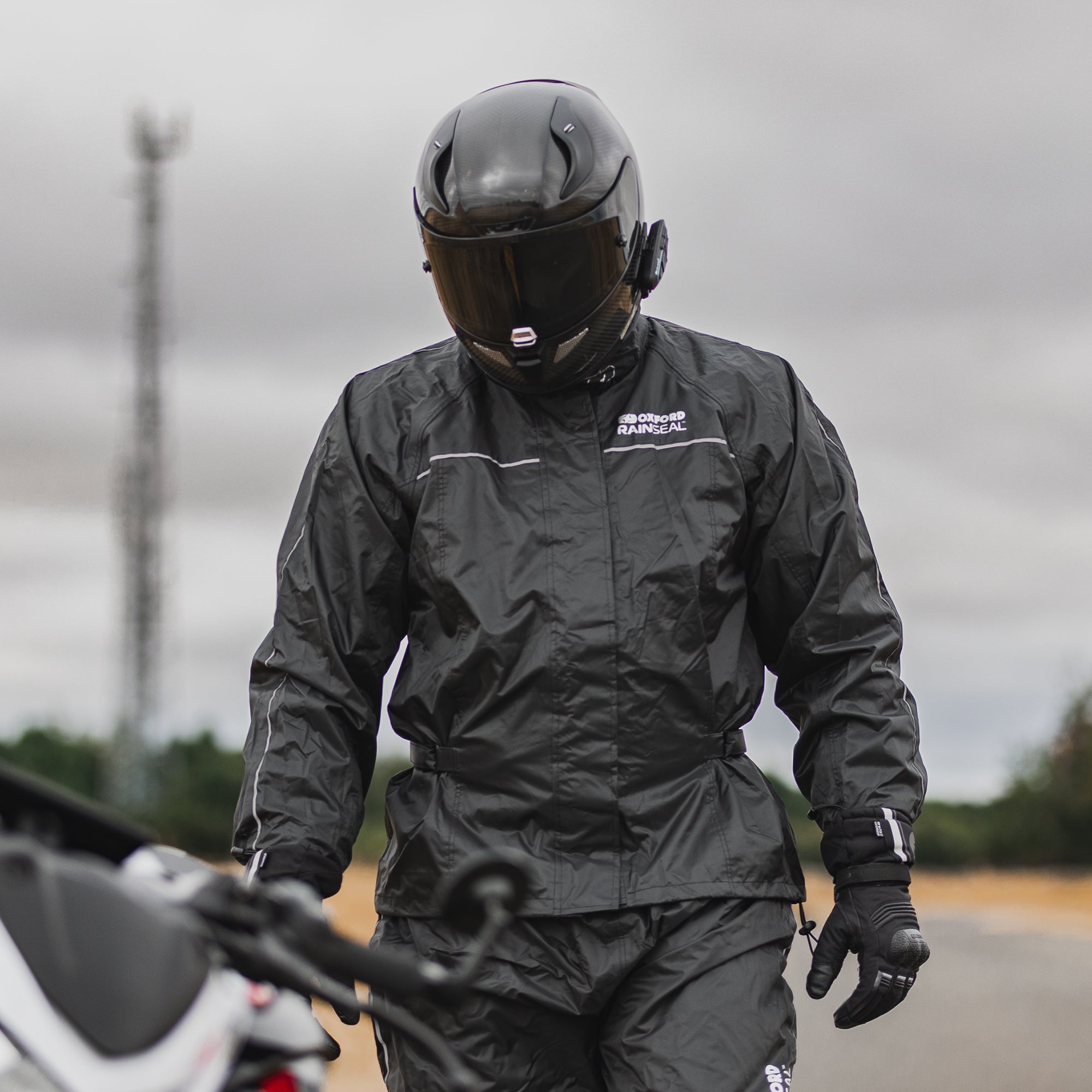 Oxford Rainseal Over Jacket Black XS