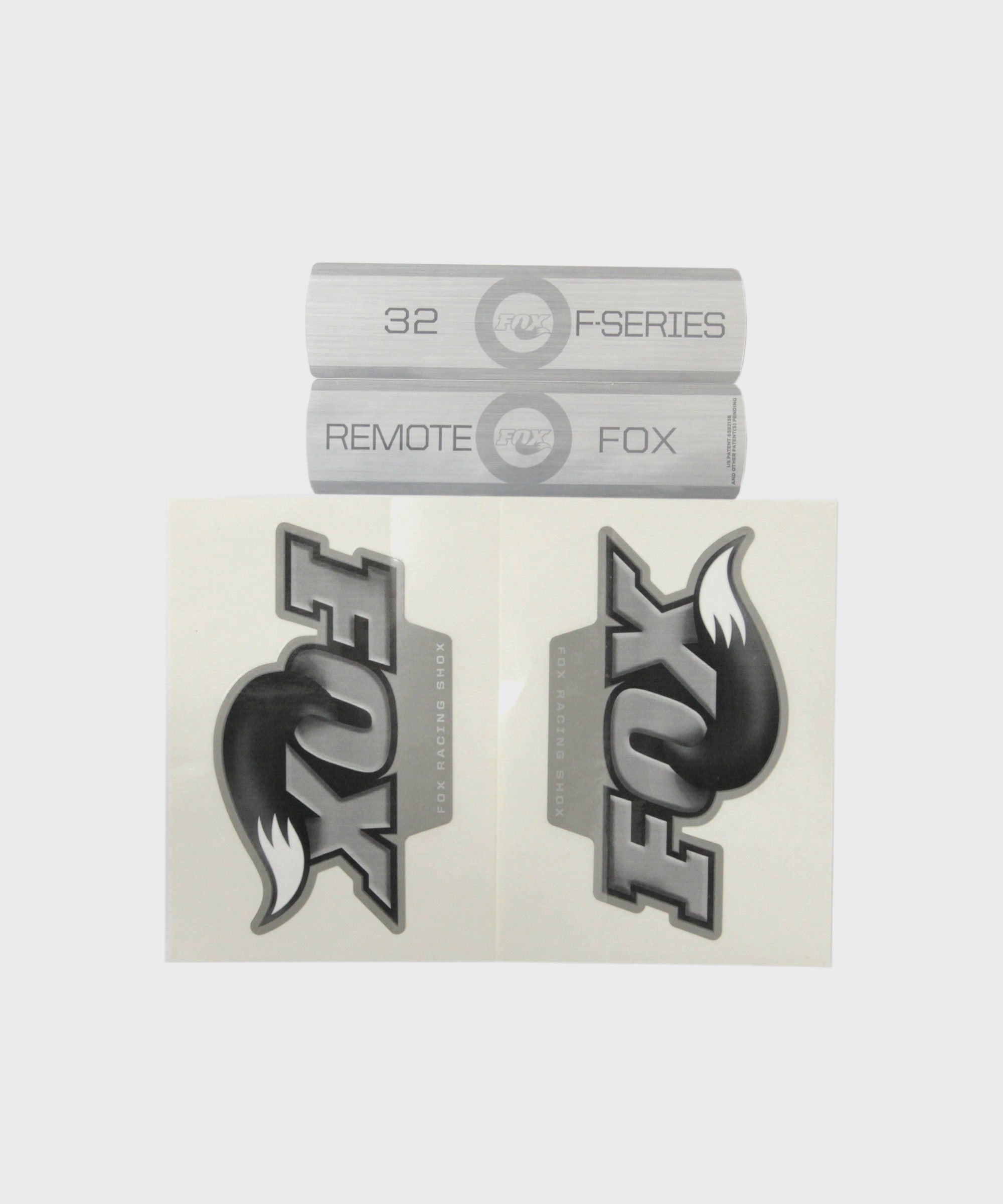 FOX Fork F-S Remote B/W Decal Kit Titanium 2010