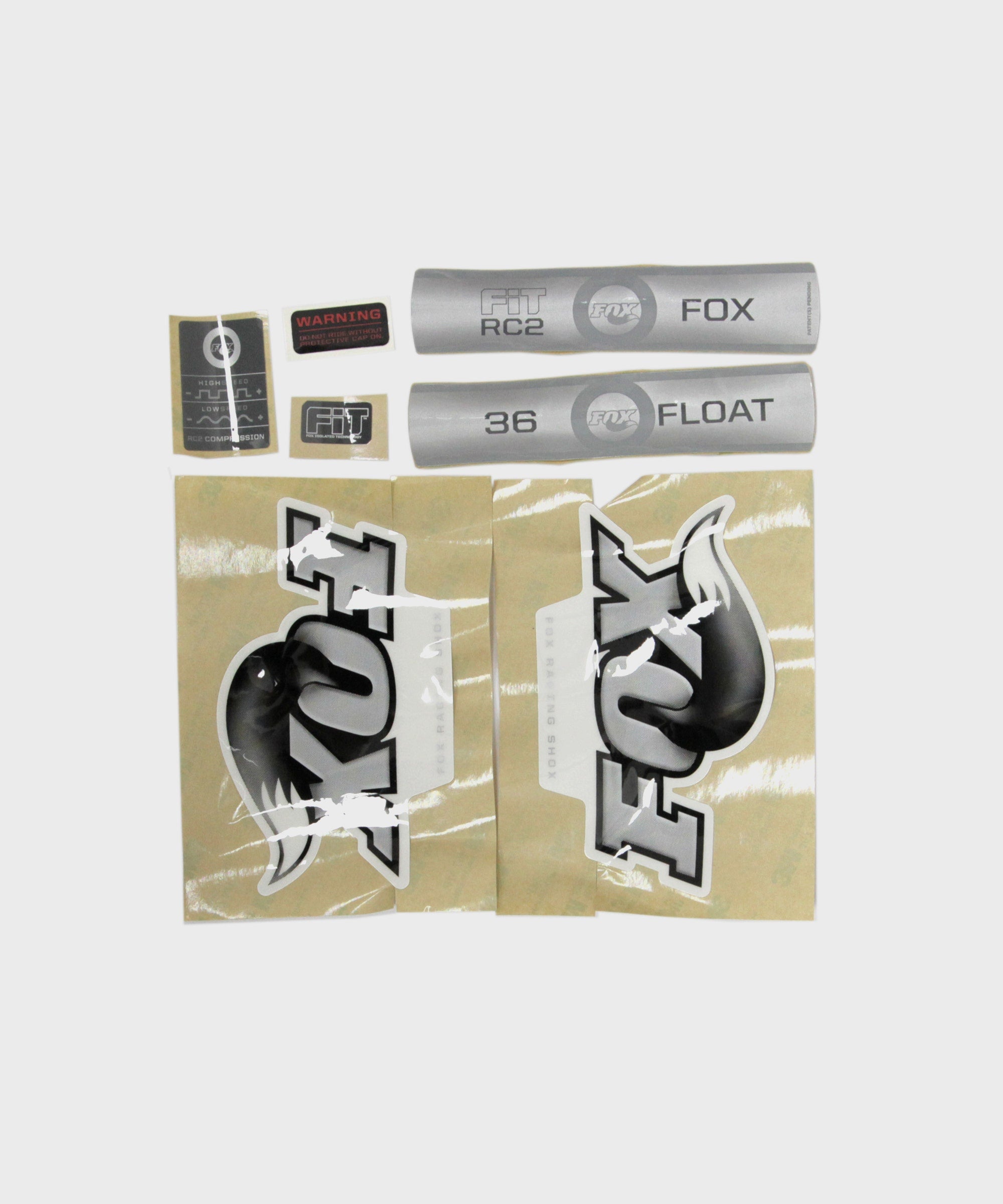 FOX Fork 36 FLOAT RC2 FIT B/W Decal Kit 2010