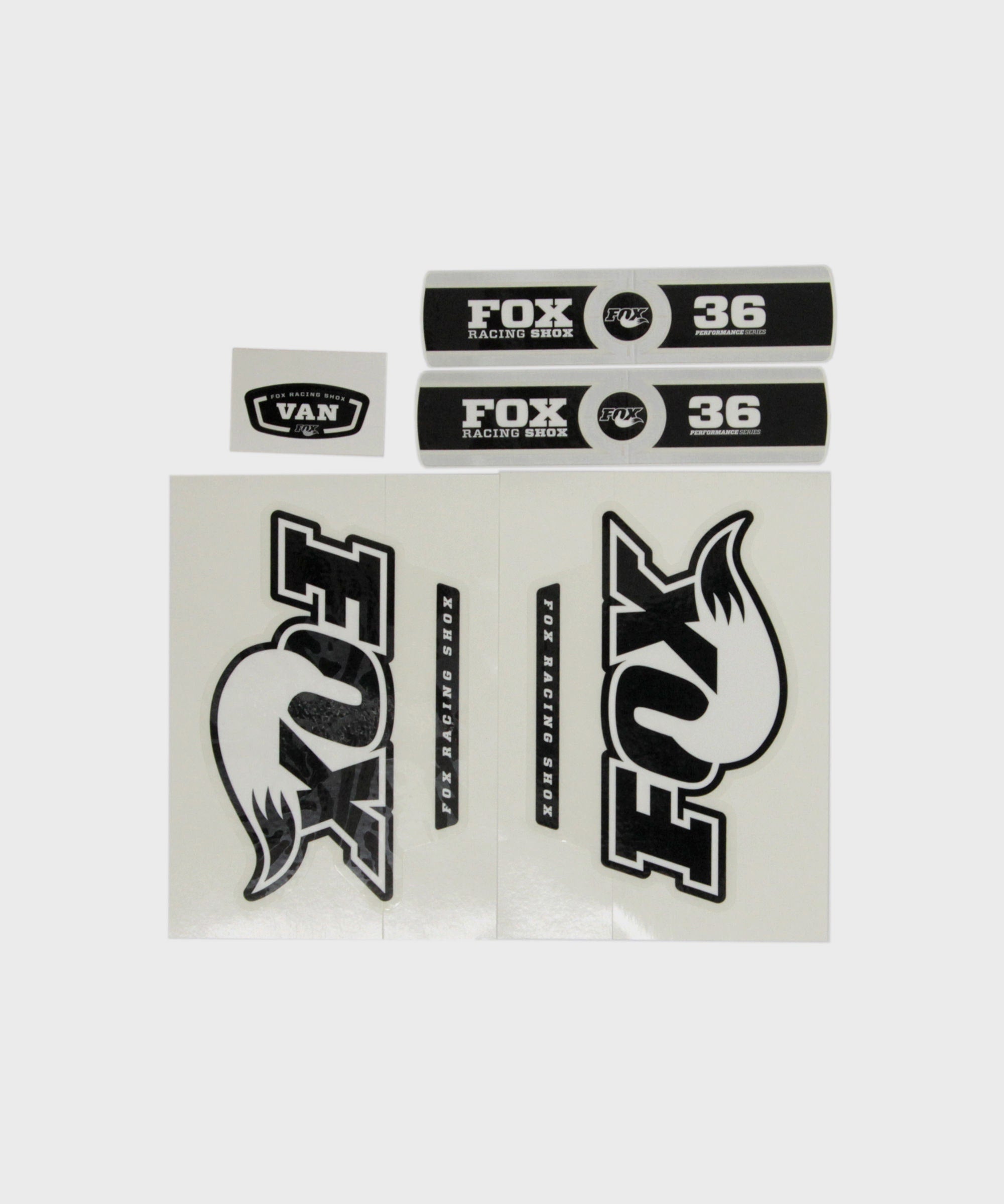 FOX Fork 36 P-S VAN R O/B Black Lowers Decal Kit 2012