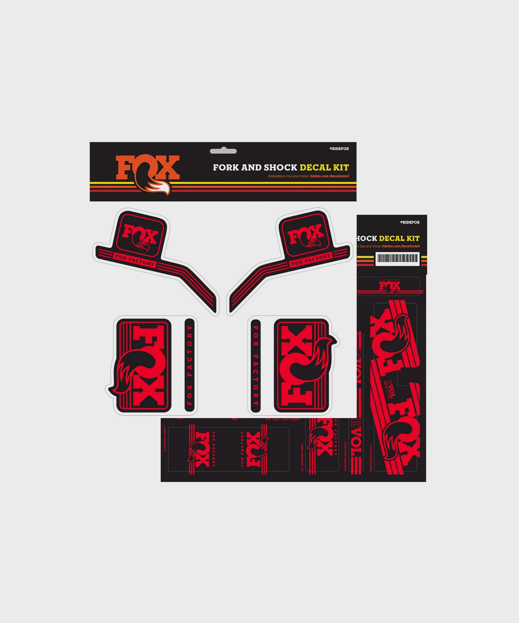 Fox Fork & Shock Decal Kit: AM Heritage 2016