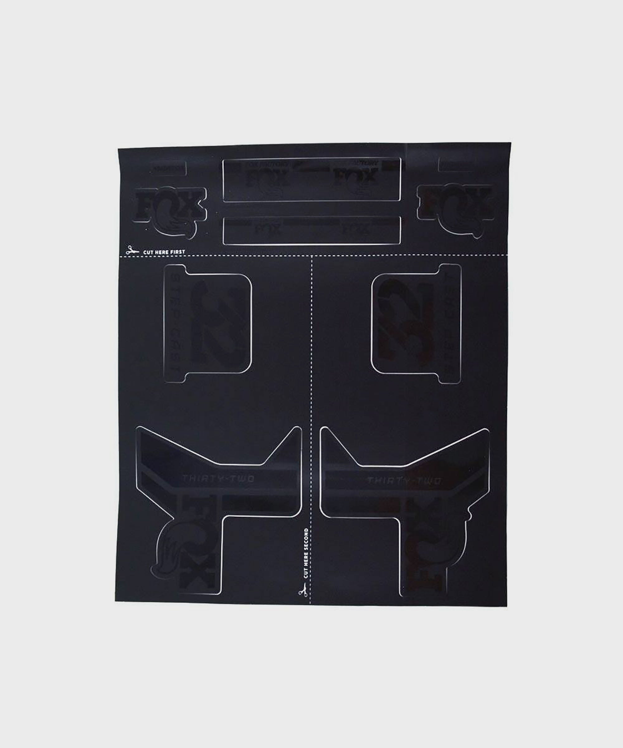 FOX Fork Step-Cast Decal Kit 2017 Stealth
