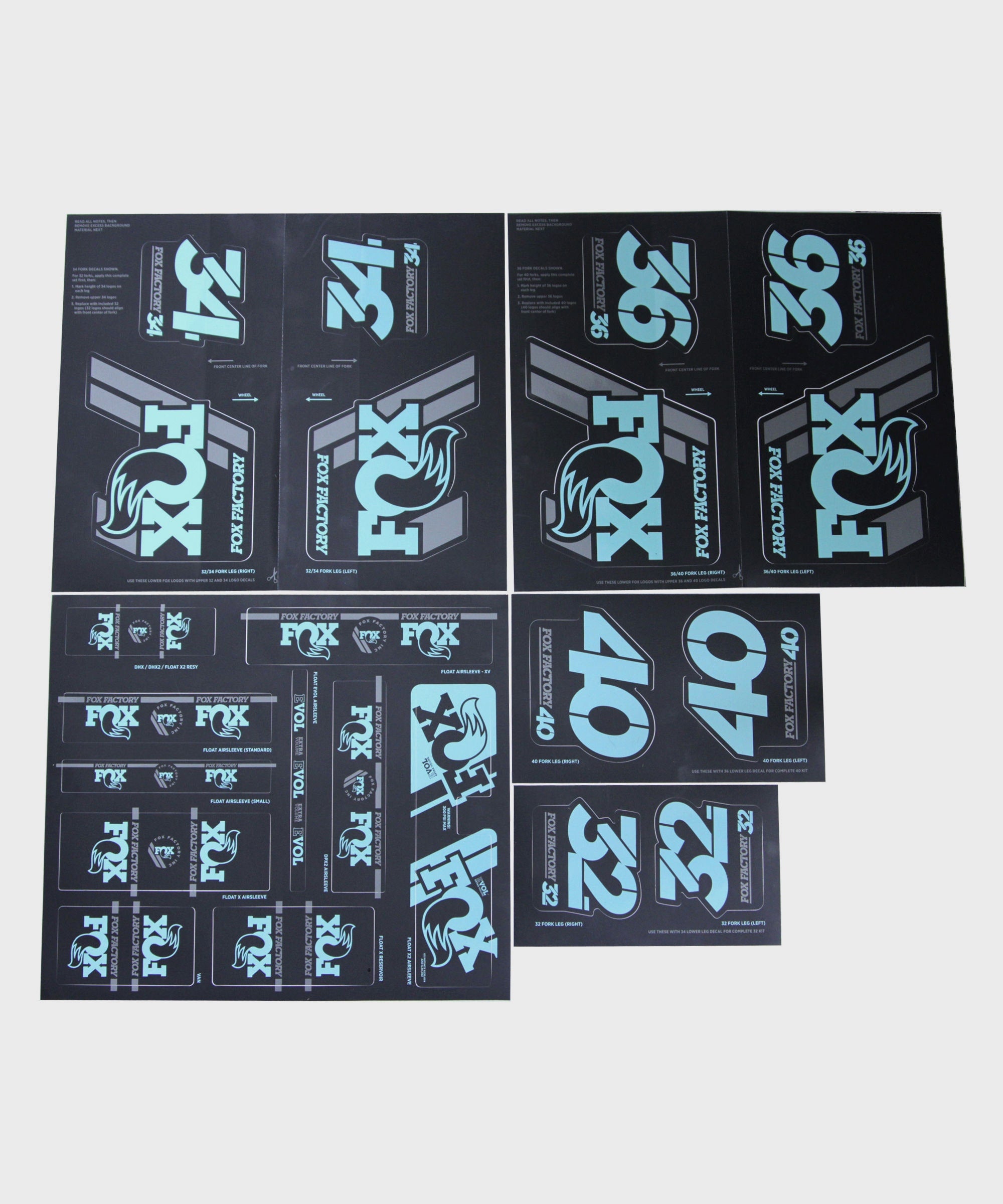 FOX Fork & Shock AM Heritage Decal Kit 2019
