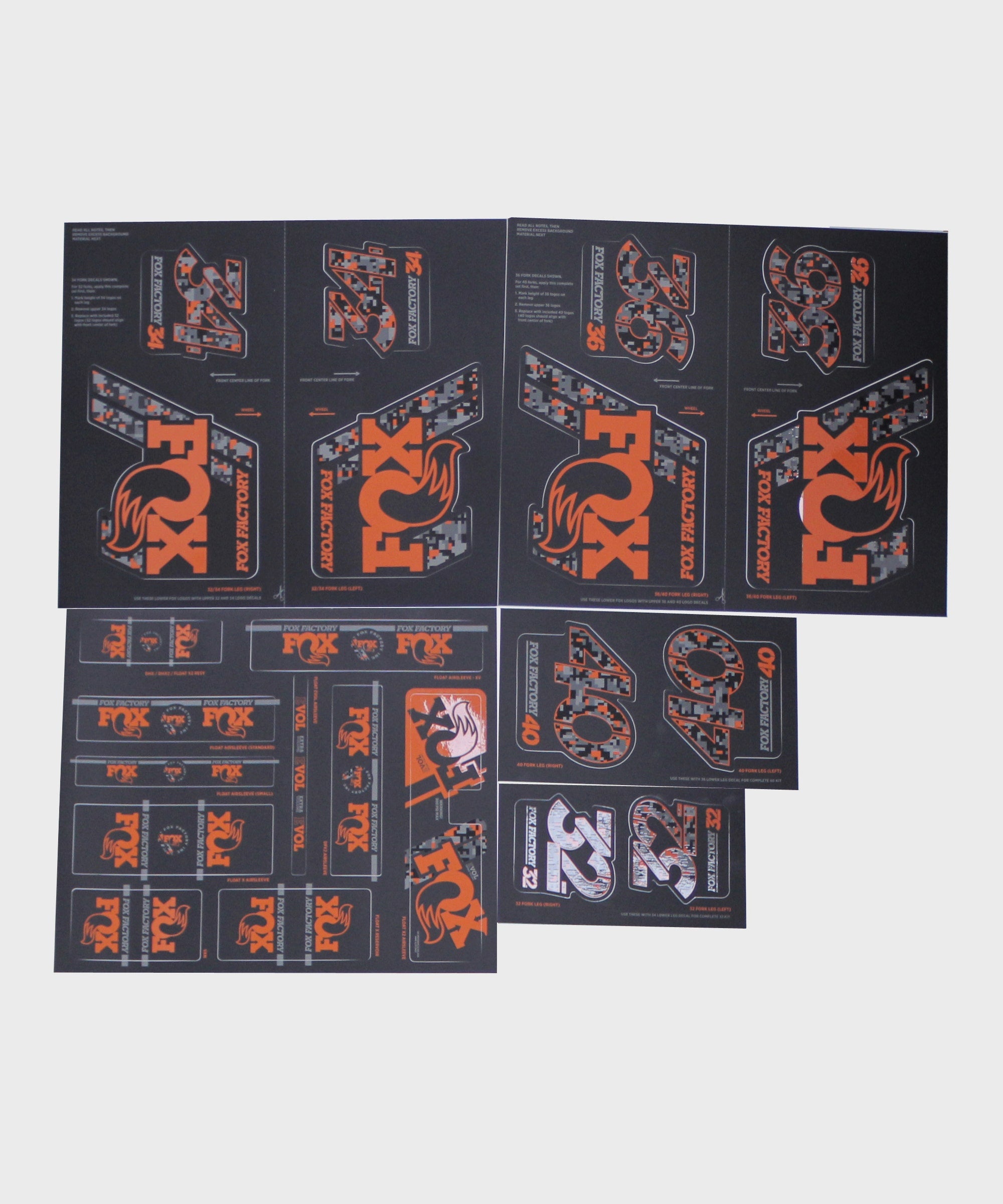 FOX Fork & Shock AM Heritage Decal Kit 2019