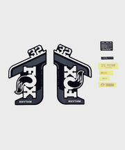 FOX Fork 32 Rhythm Decal Kit: P-S Grey Logo 2021