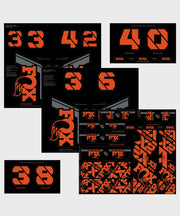 FOX Fork & Shock AM Custom Decal Kit 2021 Factory Orange