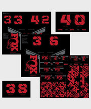 FOX Fork & Shock AM Custom Decal Kit 2021 Red