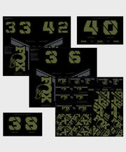 FOX Fork & Shock AM Custom Decal Kit 2021 Olive Drab
