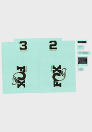 FOX Fork 32 SC decal Kit 2025 F-S - Black Logo Podium Gold Fork 1