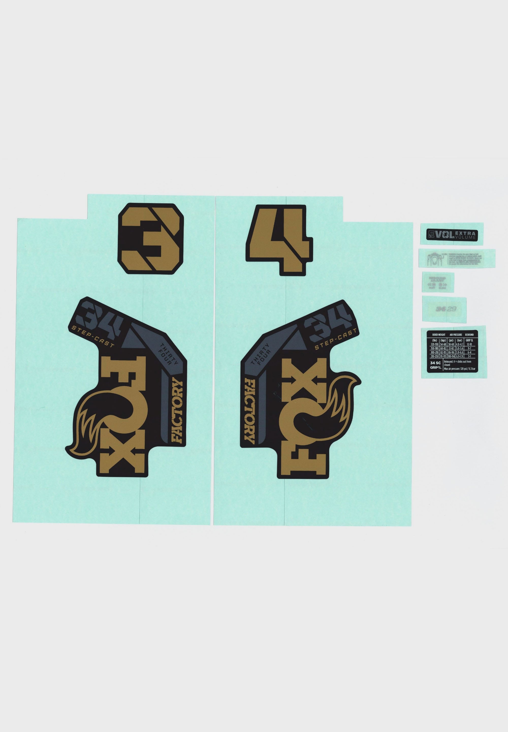 FOX Fork 32 SC decal Kit 2025 F-S