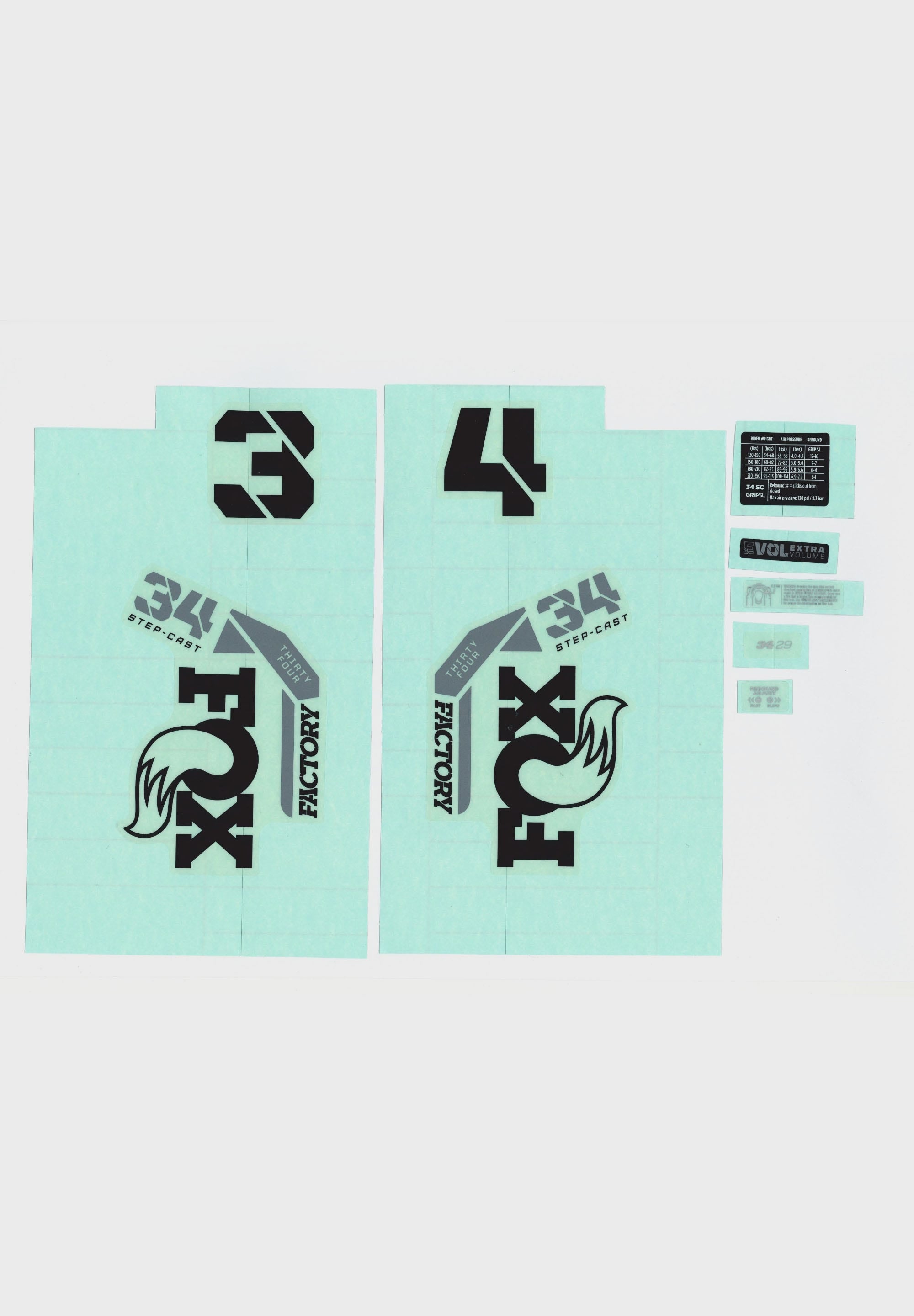 FOX Fork 32 SC decal Kit 2025 F-S