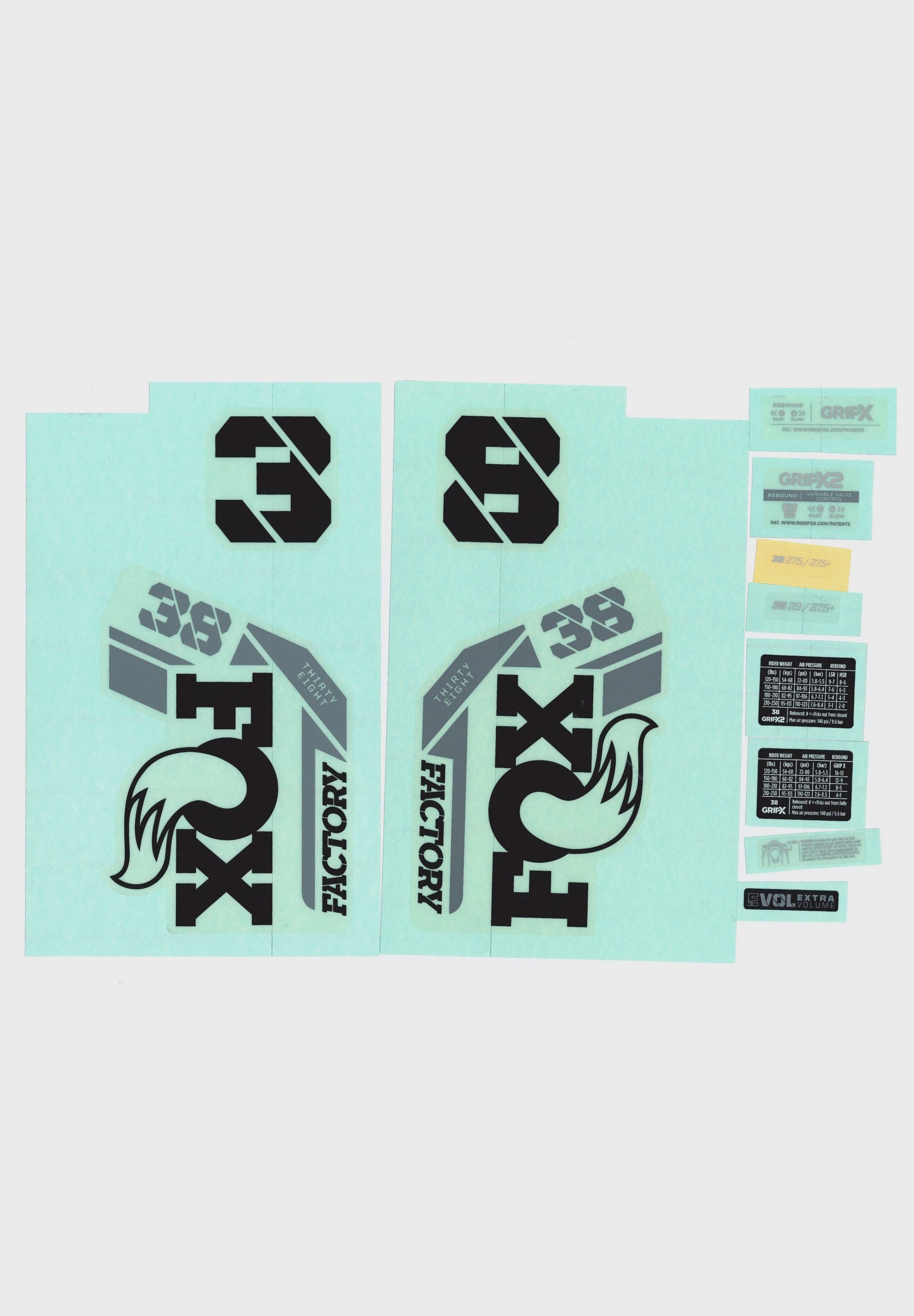 FOX Fork 38 Decal 2025 F-S 1
