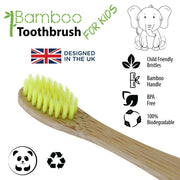 Vivco Eco Childrens Bamboo Biodegradable Toothbrush - Soft - Yellow