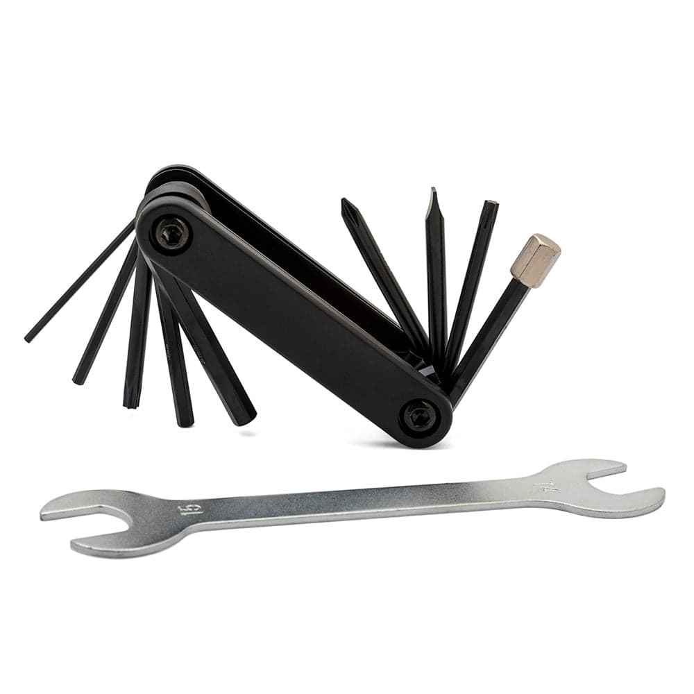 4-Jeri Basic Bicycle Tool Kit Black/Silver Multi